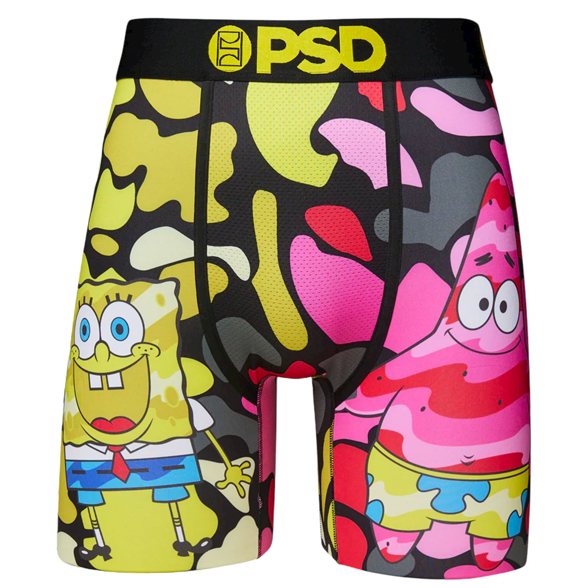 PSD SpongeBob- Absorbent Camo Boxer Briefs 222180019 - Shiekh