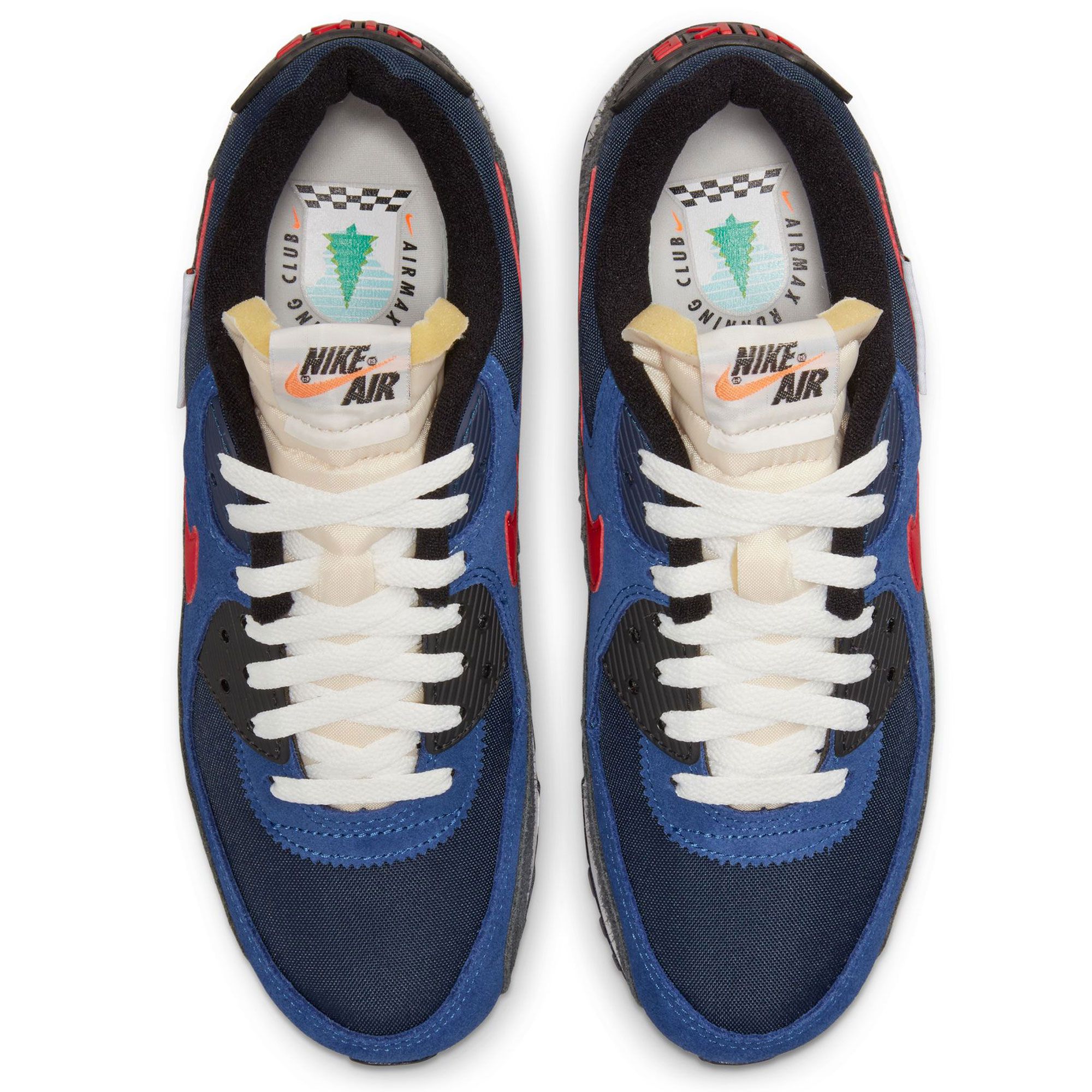 Nike Air Max 90 SE Running Club Royal Blue University Red. Size 10. (DC9336-400) Air Max 90 SE  main image 2