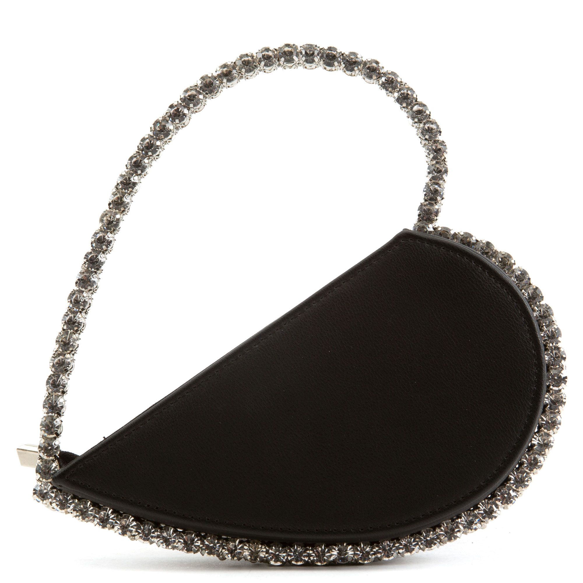 black heart clutch bag