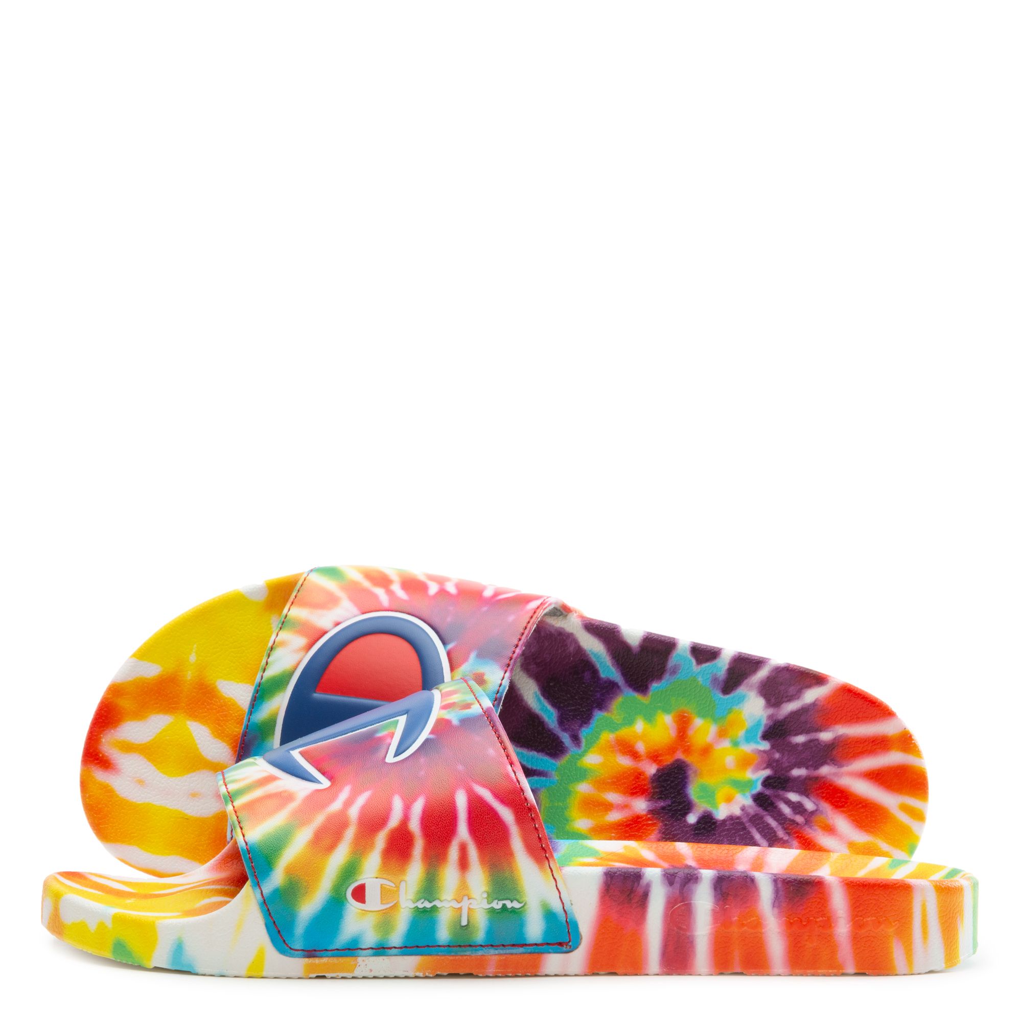 Champion Multicolor Tie-Dye Slide Sandals Amazon.com | Champion Kids Unisex IPO Slide Rainbow Tie Dye  main image 4