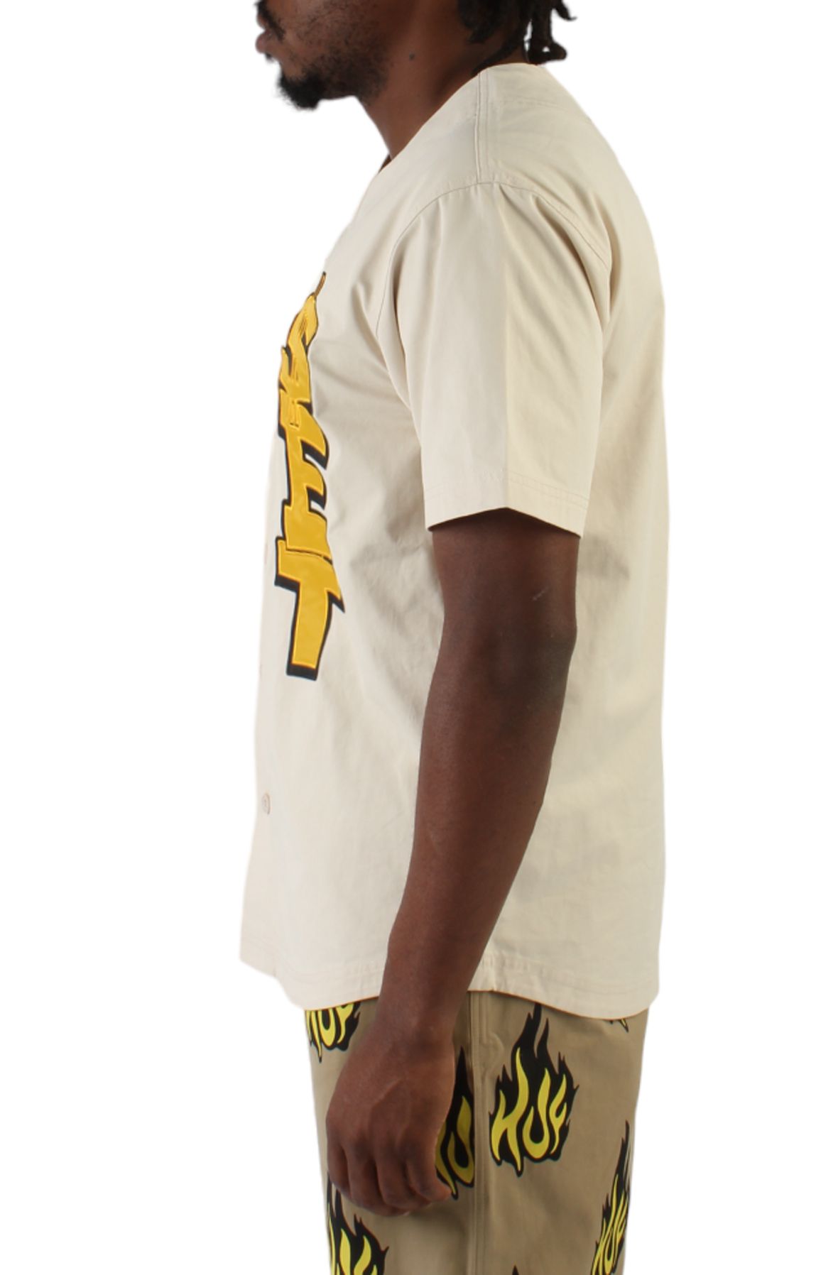 HUF Team Baseballtrikot - 100% Baumwolle Kurzarm