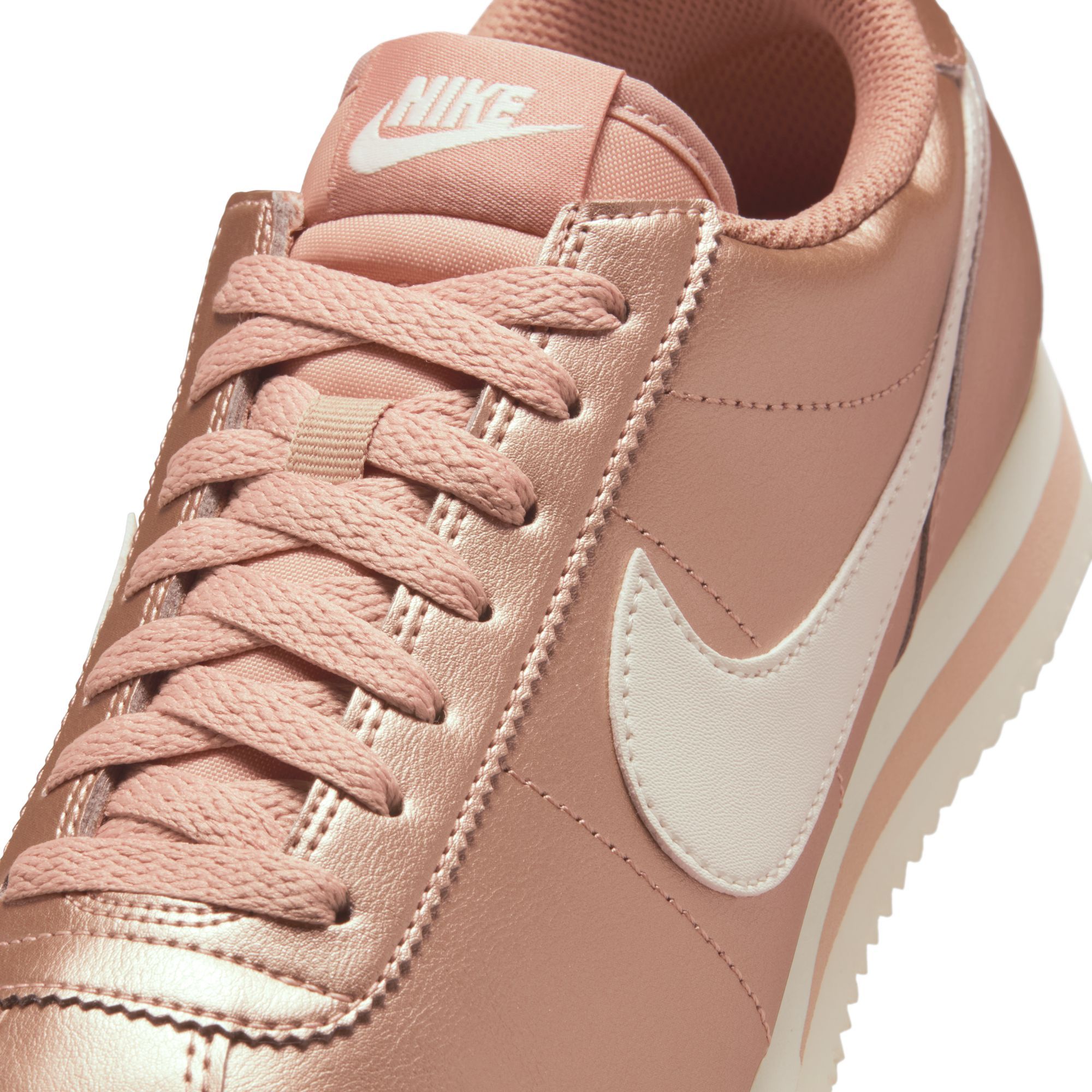 nike cortez rose gold womens