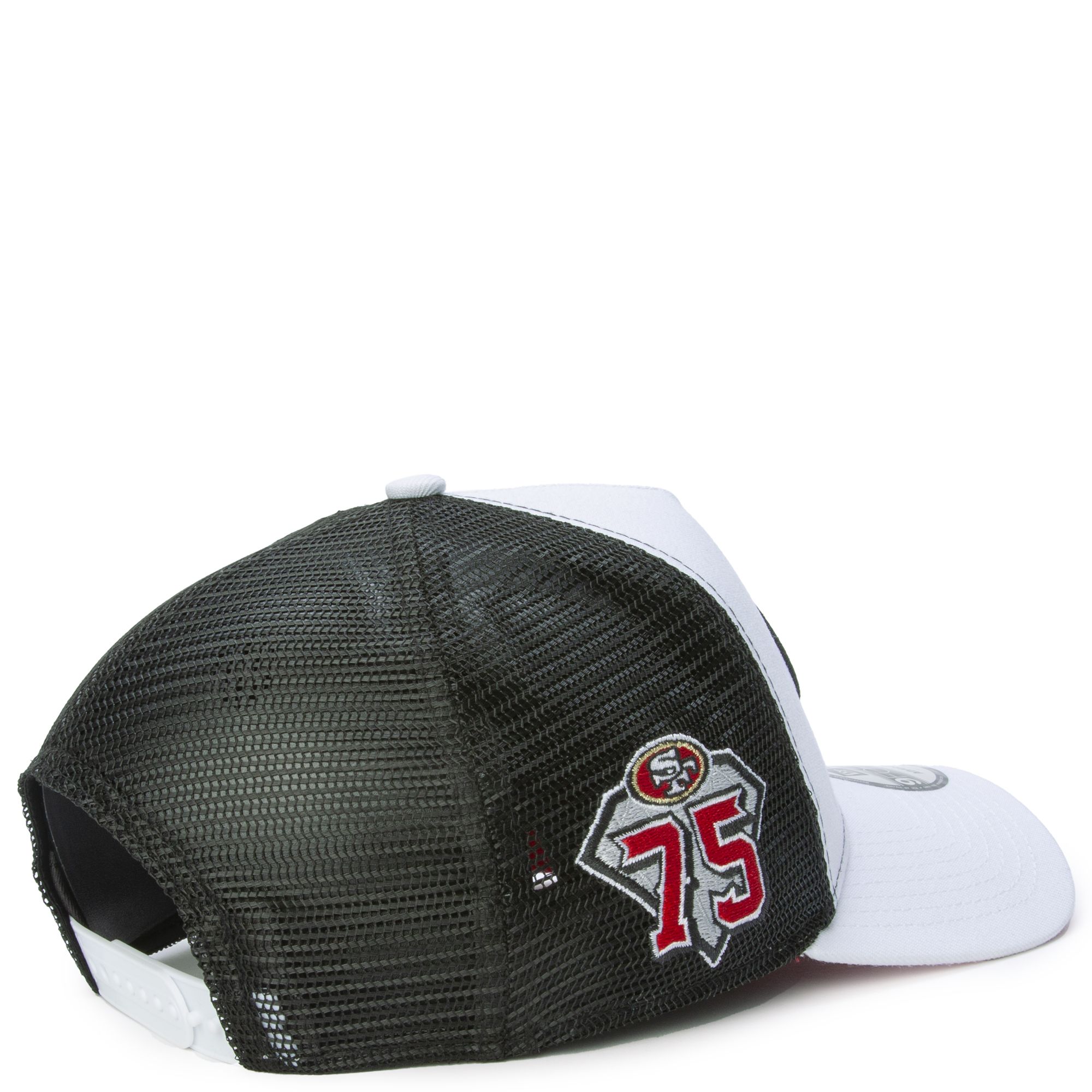 New Era Men's San Francisco 49ers Tear Team Color 9Fity Adjustable Trucker Hat - One Size Each