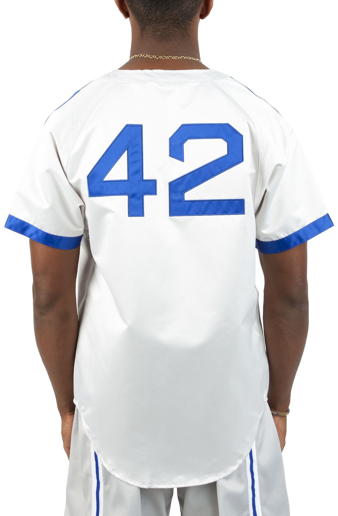 Mitchell & Ness Men's Brooklyn Dodgers Jackie Robinson Authentic Wool Jersey  - Hibbett