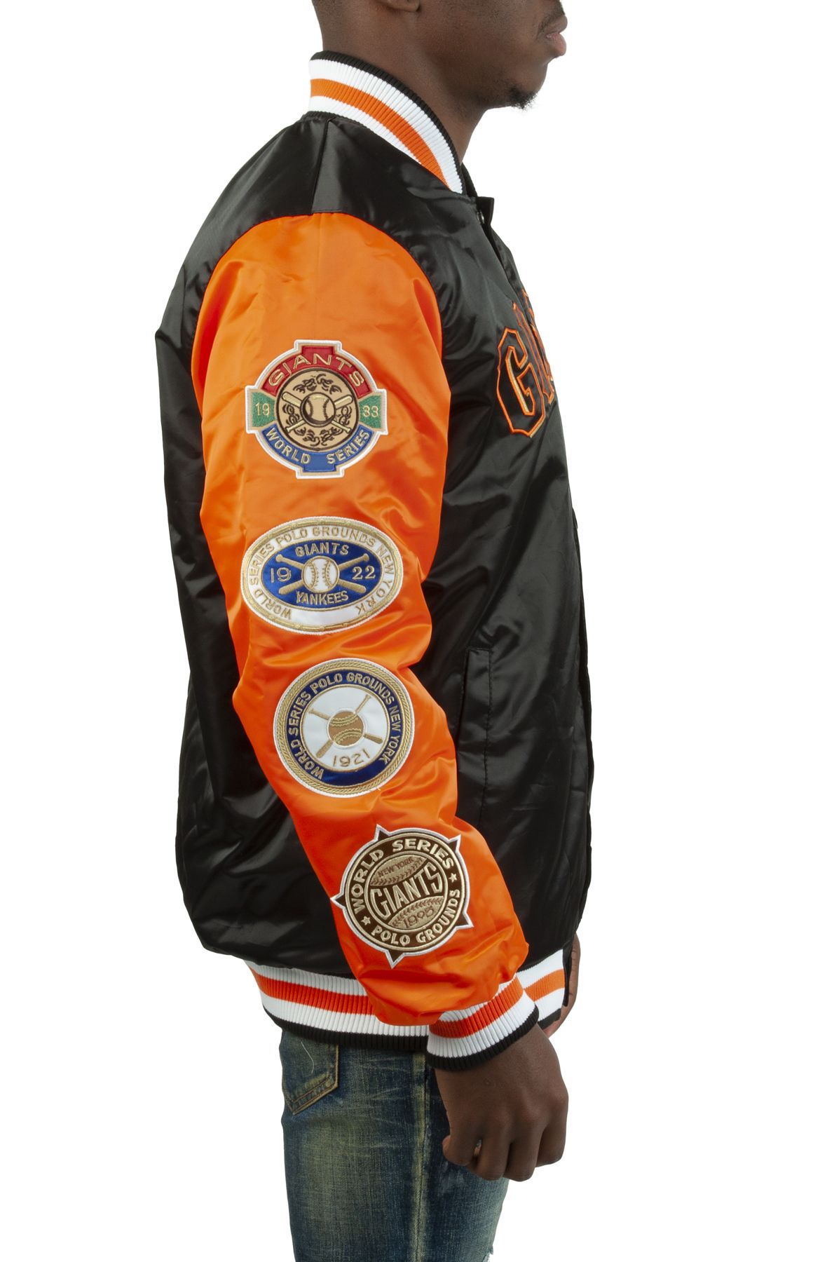 SAN FRANCISCO GIANTS CHAMPS PATCHES JACKET LS250996 SFG