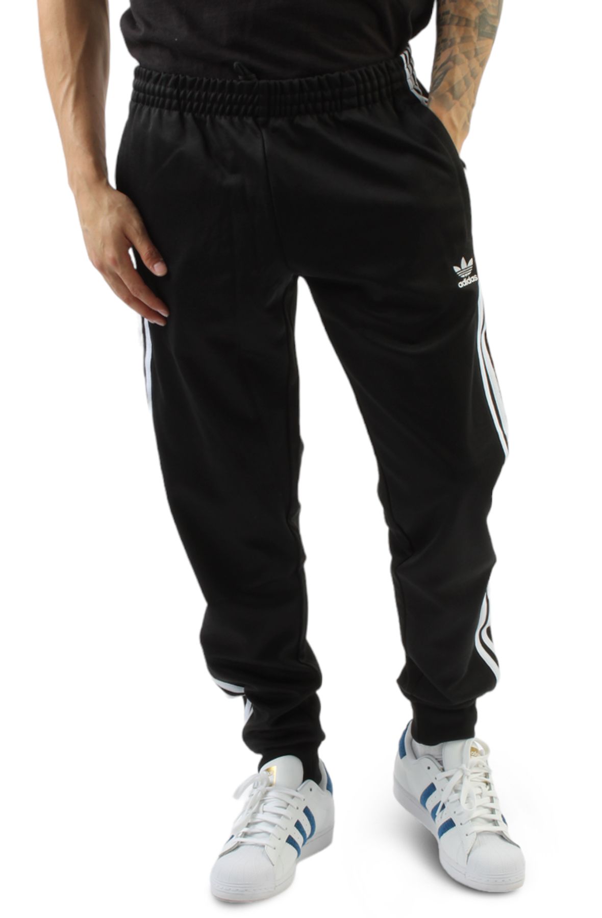 adidas Originals,unisex-youth,SST Track Pants,Black/White,Small