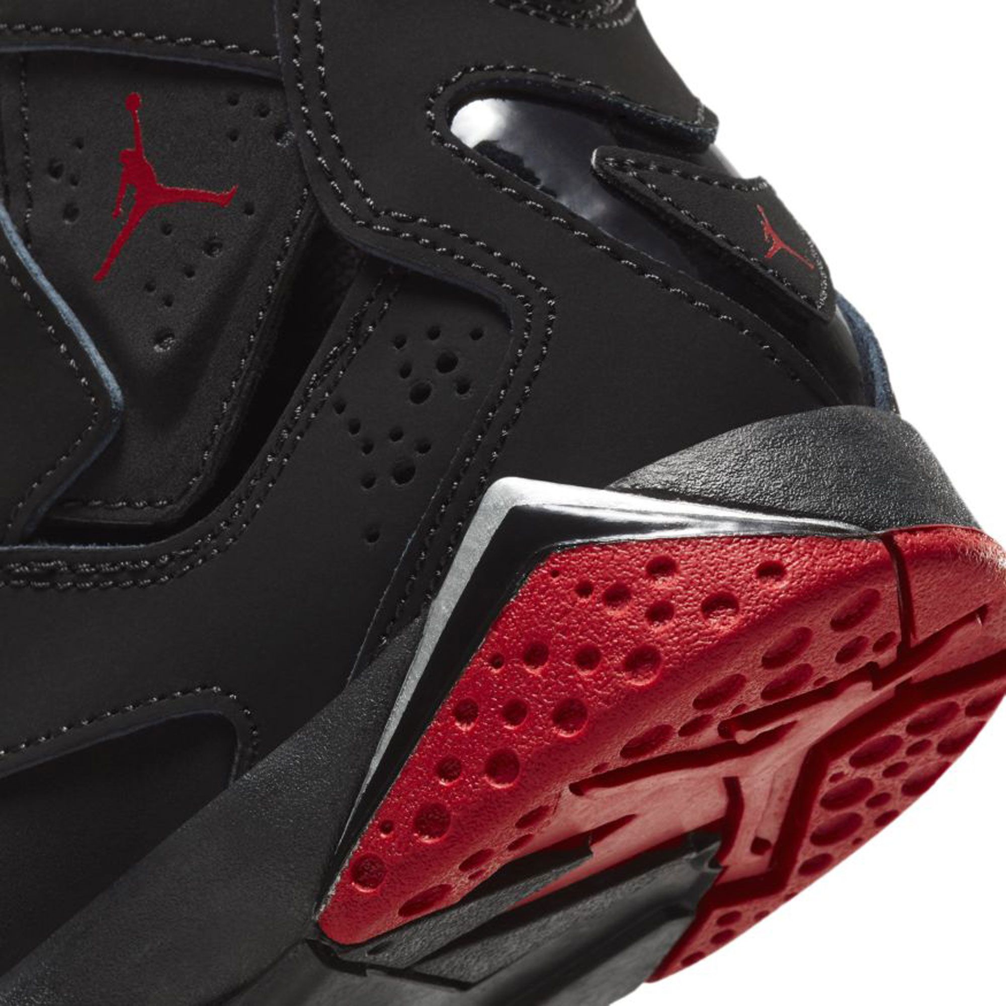 Jordan True Flight Black Gym Red Metallic Silver 343795-003 6Y NIKE AIR JORDAN TRUE FLIGHT BLACK-GYM RED-METALLIC SILVER SZ  main image 2