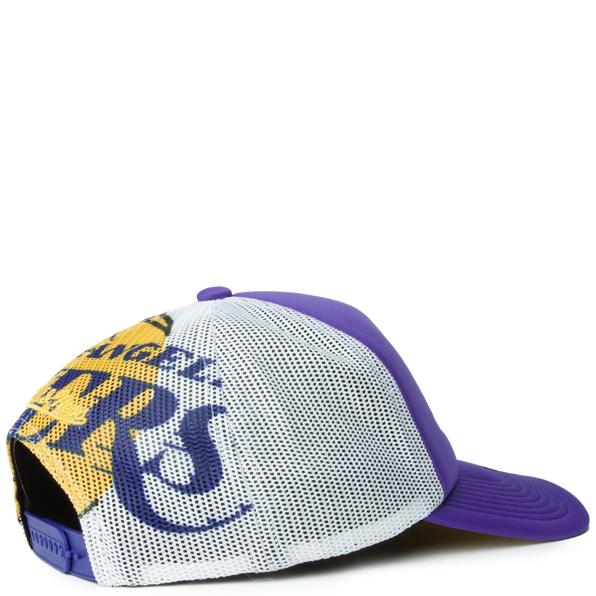 Mitchell & Ness Los Angeles Lakers 'NBA Off The Backboard' Trucker Snapback Purple