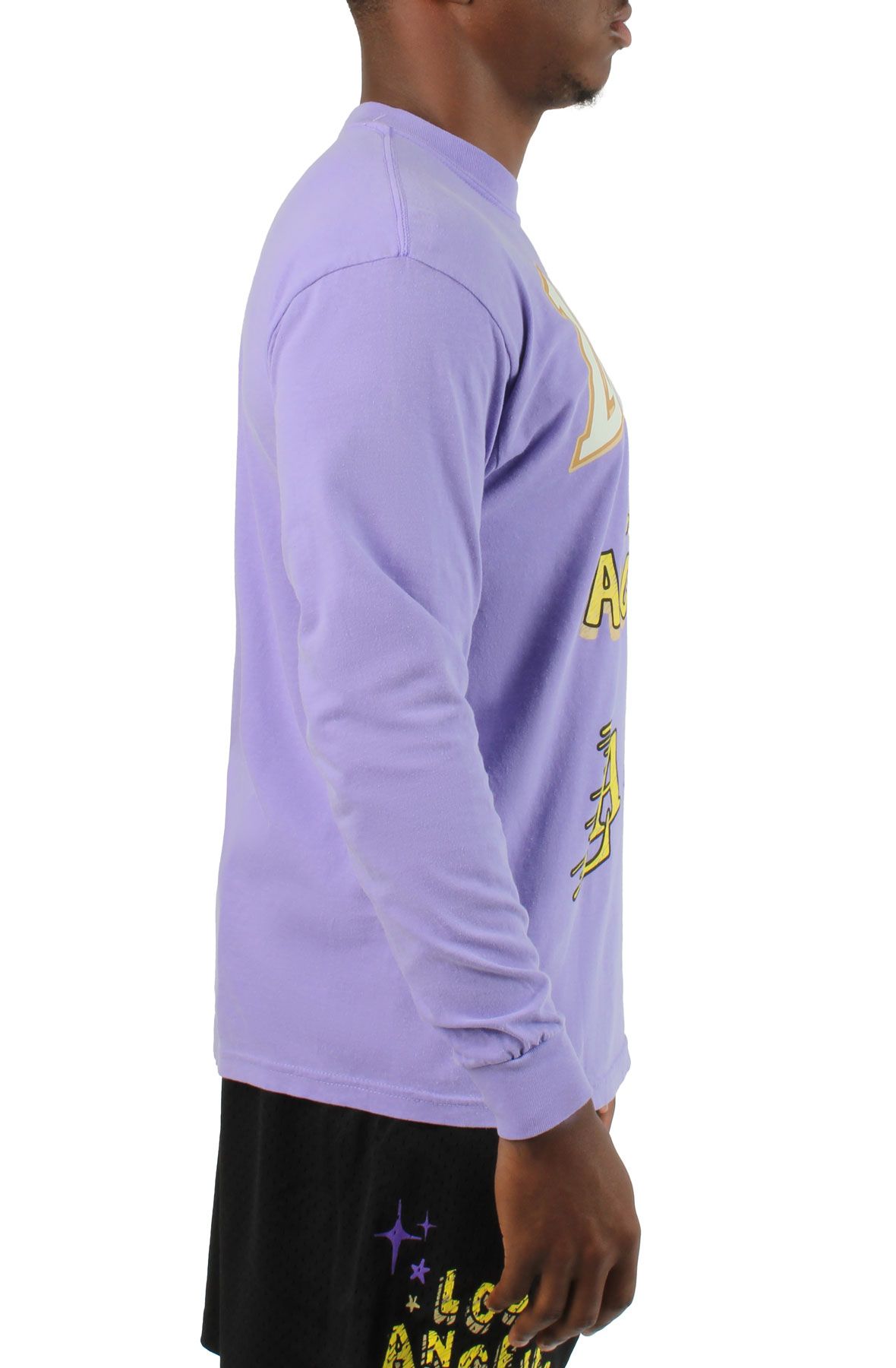 MITCHELL AND NESS Los Angeles Lakers Long Sleeve BMTL5655-LALYYPPPLTPR -  Shiekh