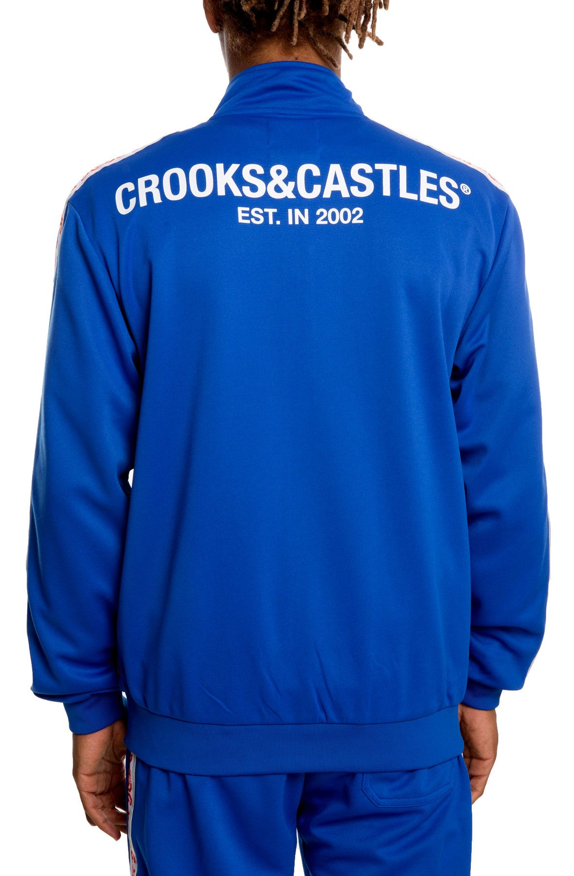 CROOKS & CASTLES The CNC Track Jacket in I1870310-ROYAL - Shiekh