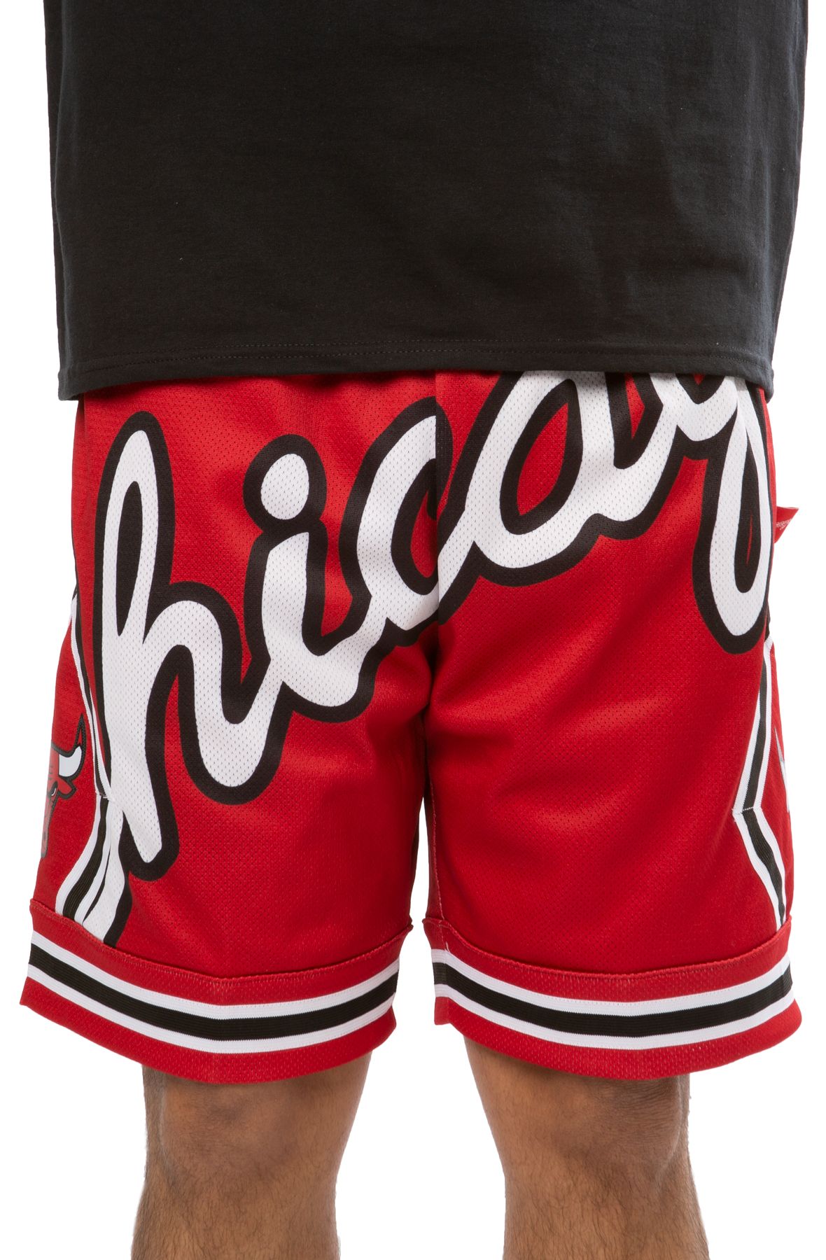 Authentic Mitchell & Ness Big Face 4.0 Fashion Shorts Chicago Bulls  BRAND NEW