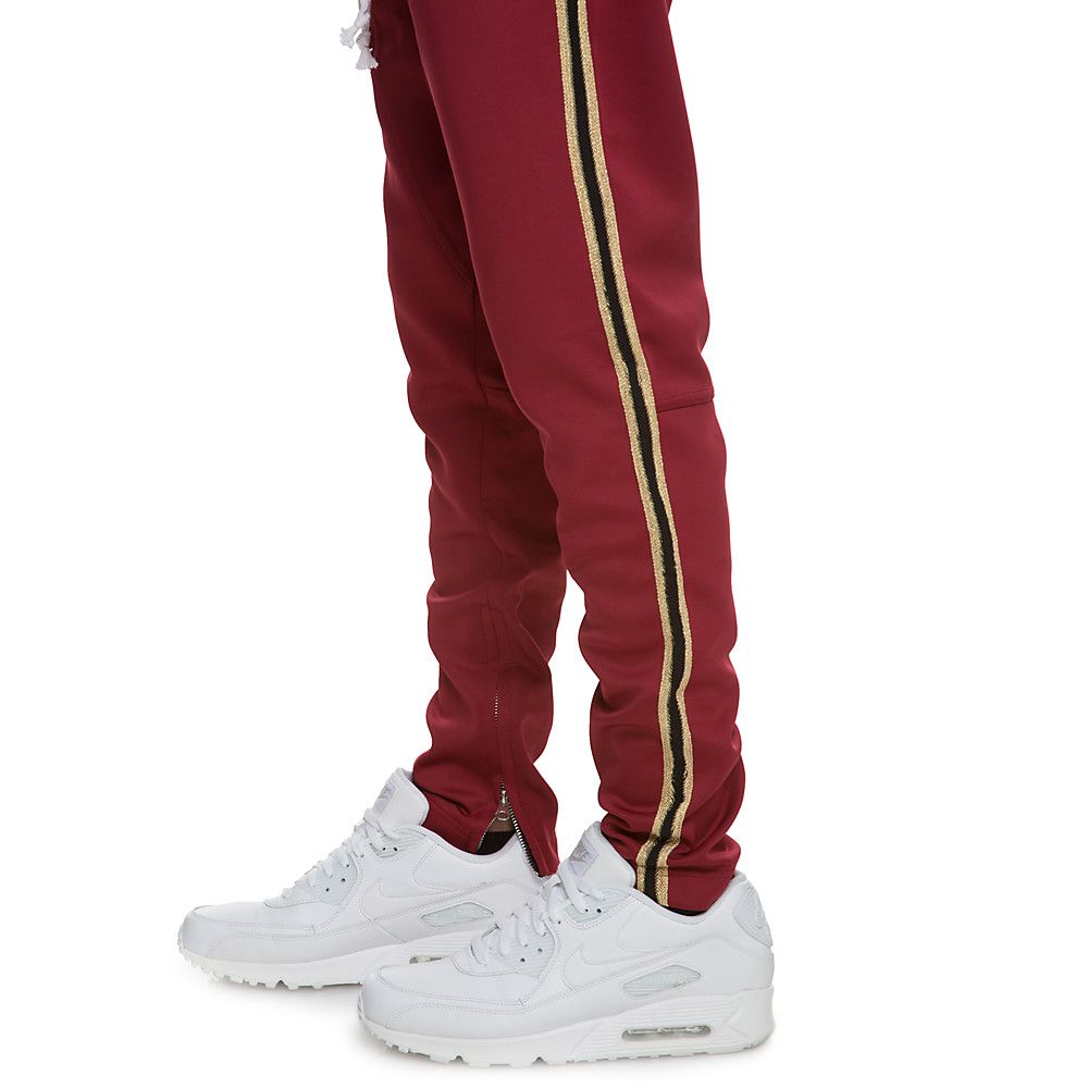 crysp denim track pants