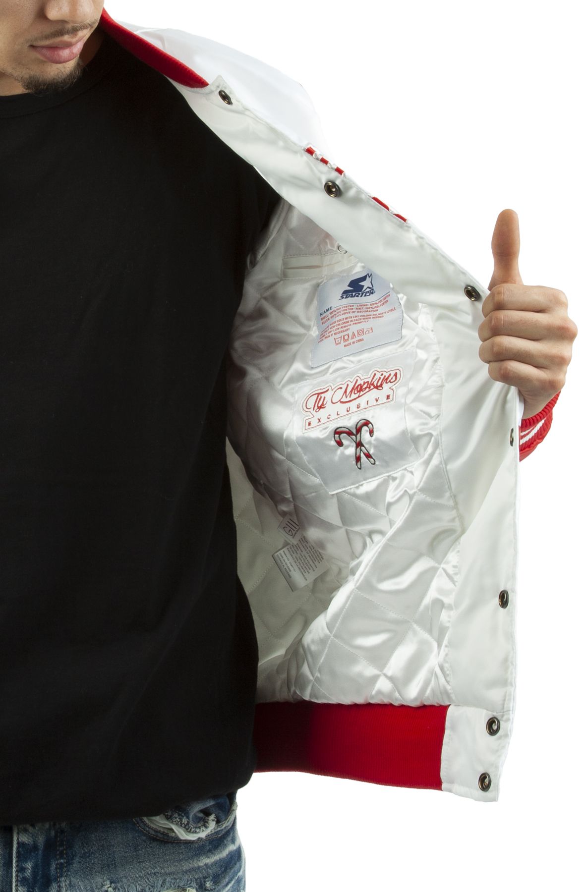 STARTER Golden State Warriors White Red Jacket LS230572GSW Shiekh