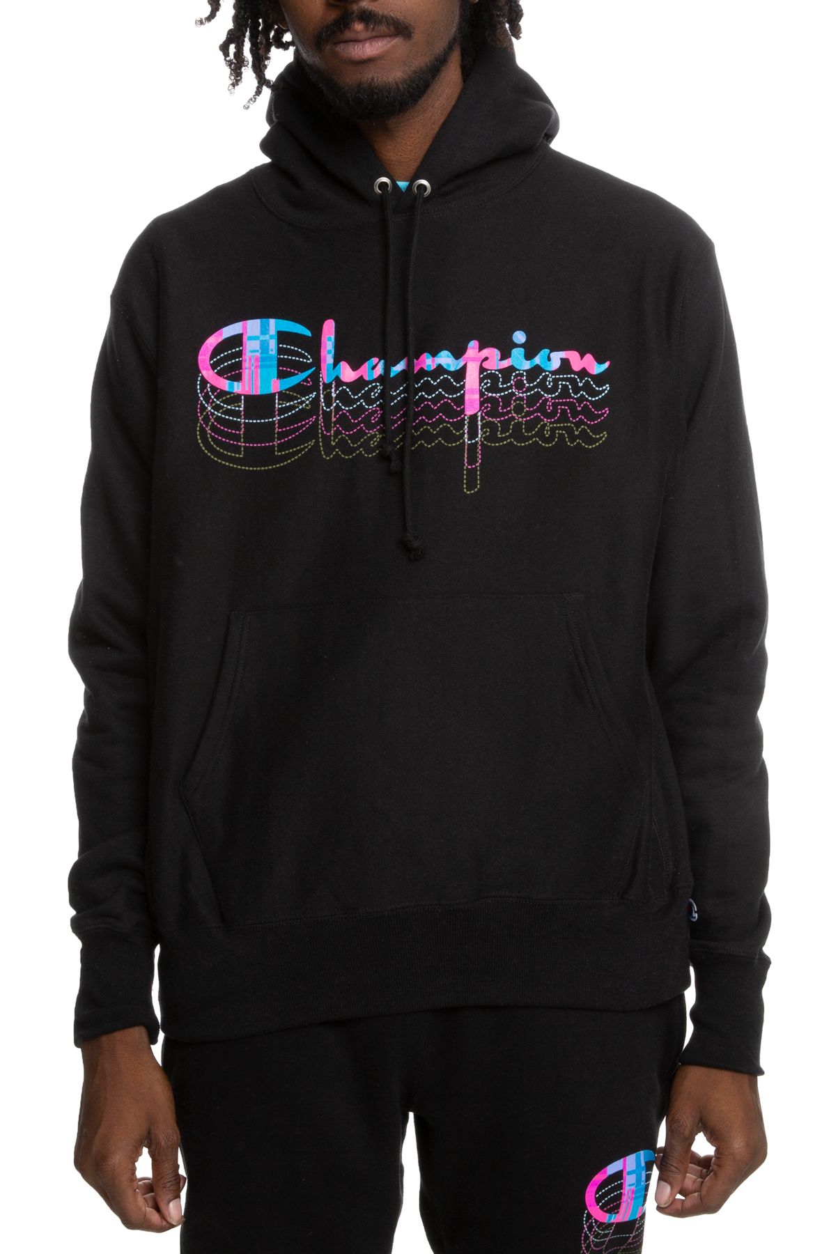 champion reverse weave logo hoodie