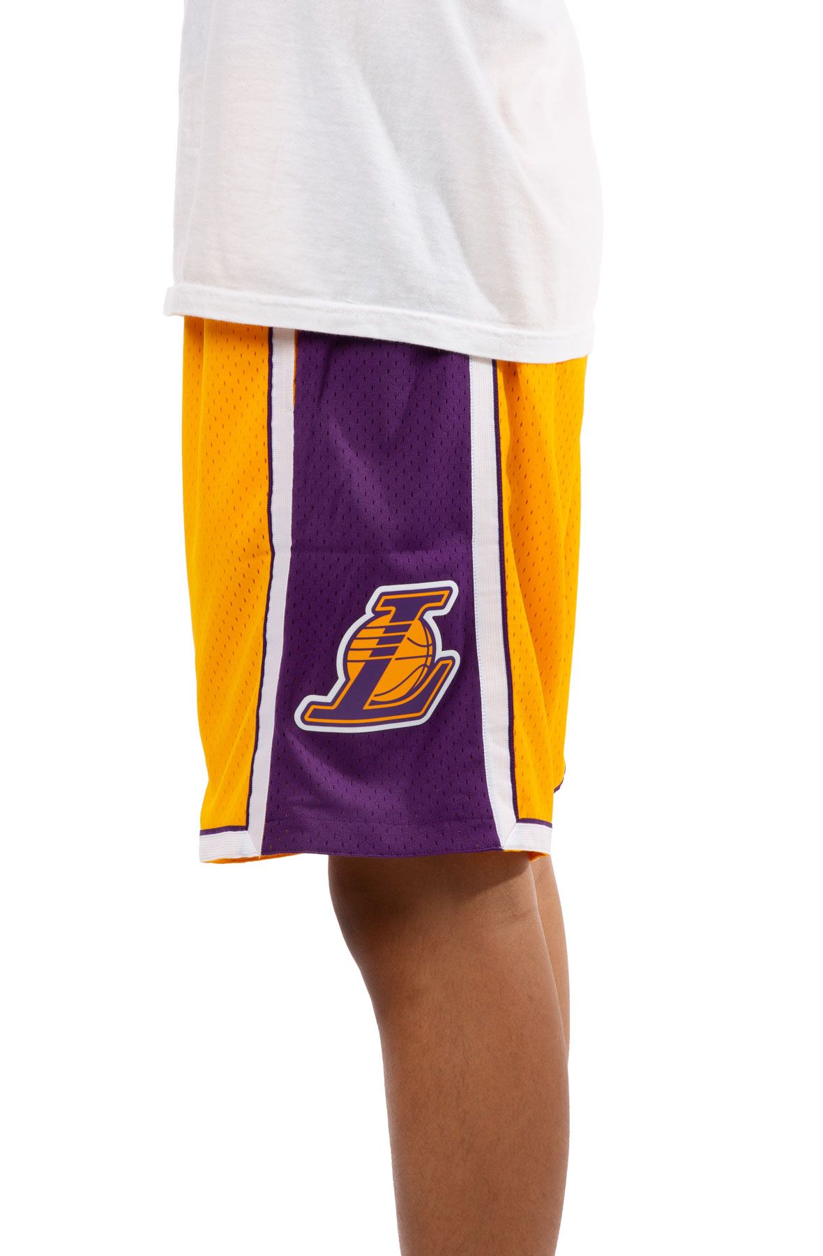 HotelomegaShops - Mitchell & Ness Men NBA Los Angeles Lakers Swingman Shorts  Gold 2009 SMSH19075LALD09 - Abercrombie & Fitch Jean skinny Indigo clair  délavé