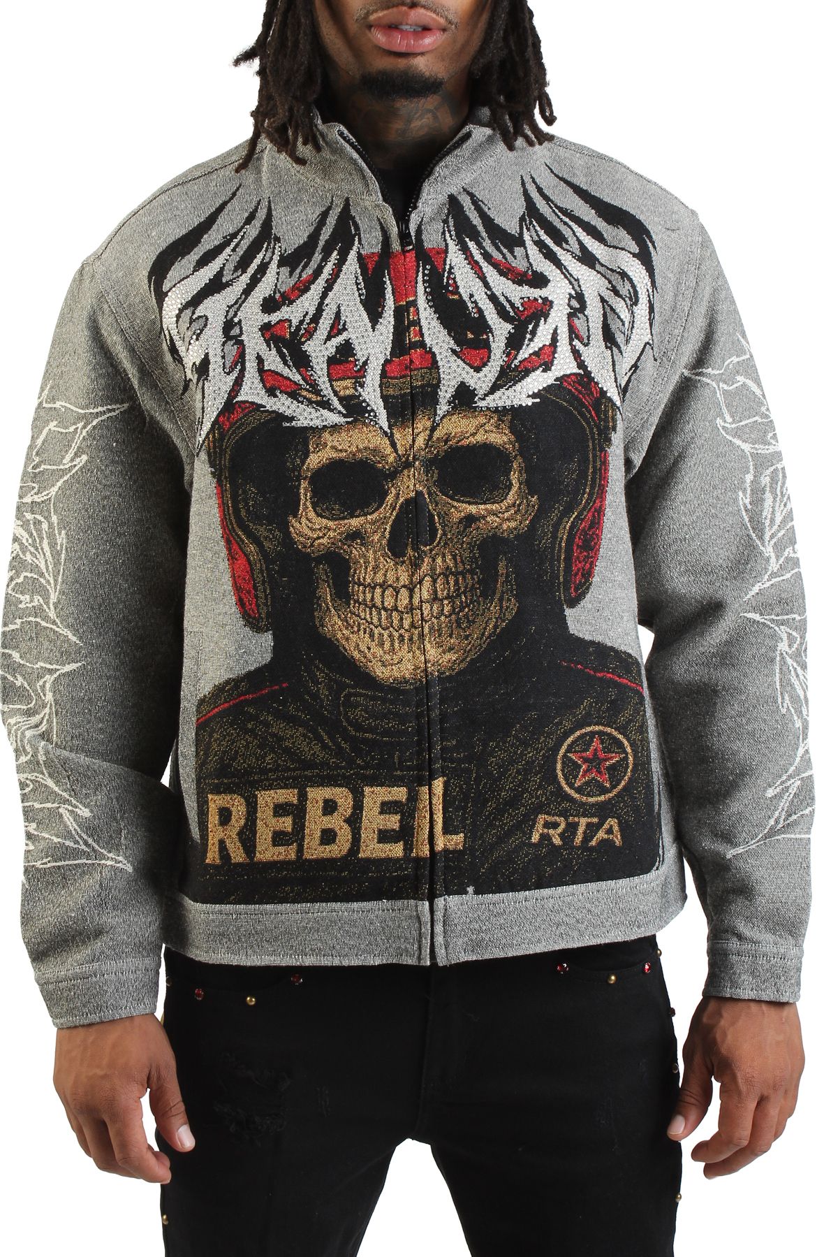 REBEL MINDS Rebel Rider Jacket 152-550SH - Shiekh