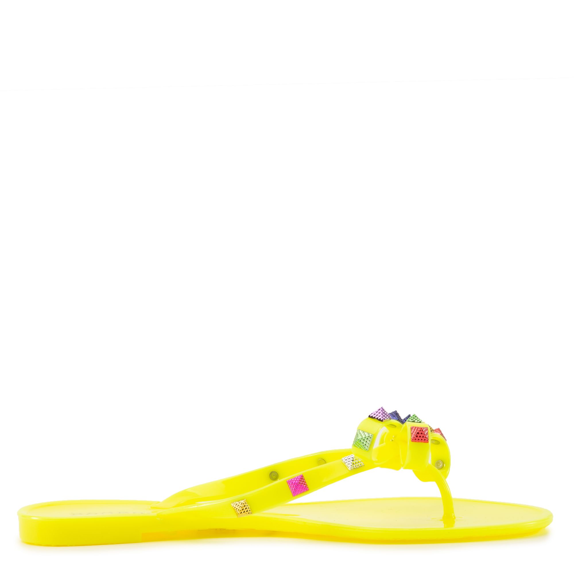 yellow jelly sandals womens