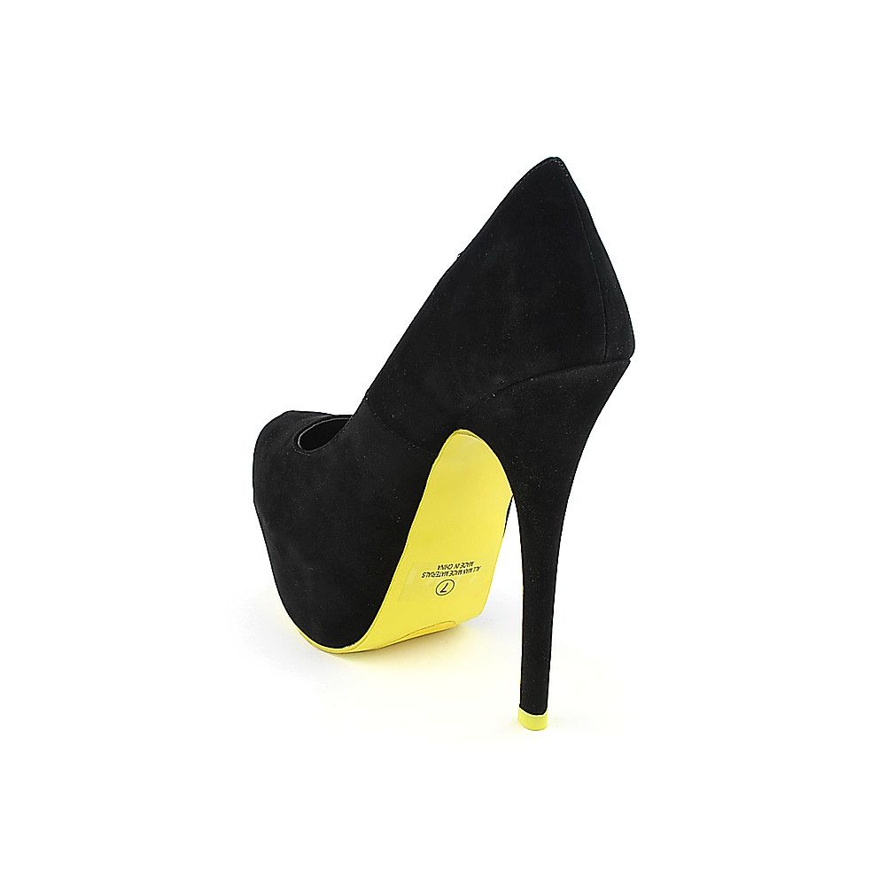 シューズ・サンダルその他 HEREU Woman High heel shoes Black WFBLHE BLACK STUART WEITZMAN #37793 Black Leather Peep Toe Heels (US 7.5
