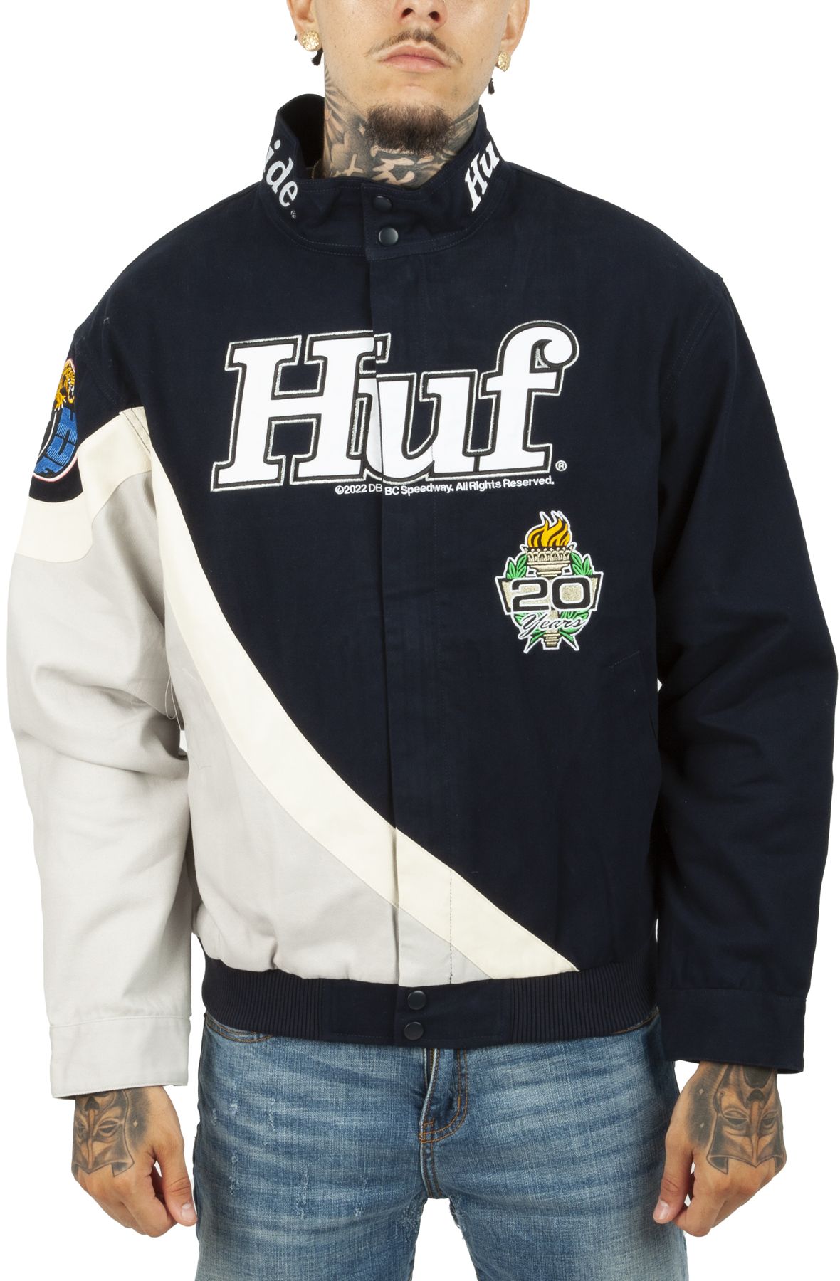 HUF Daytona Racing Jacket JK00335-IND - Shiekh