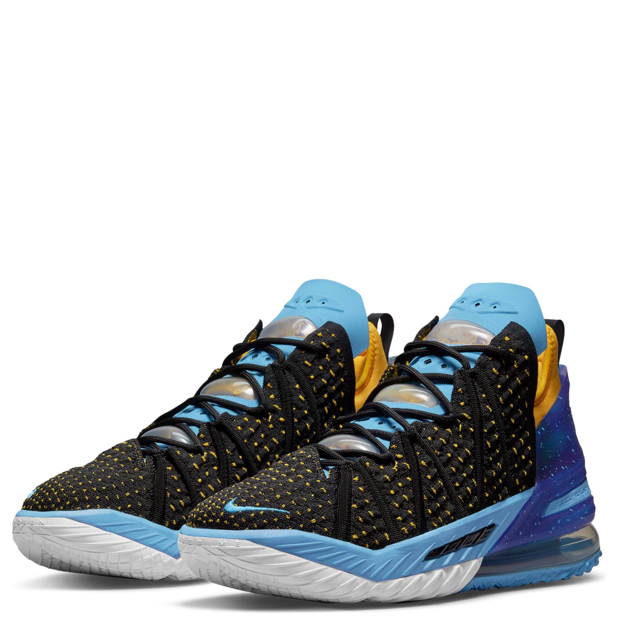 lebron 18 black university gold coast