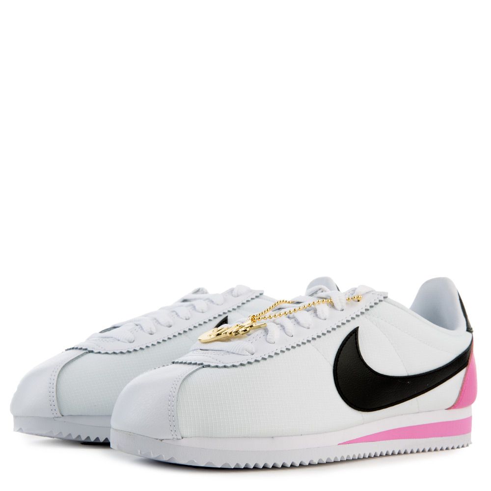 nike cortez womens black and pink