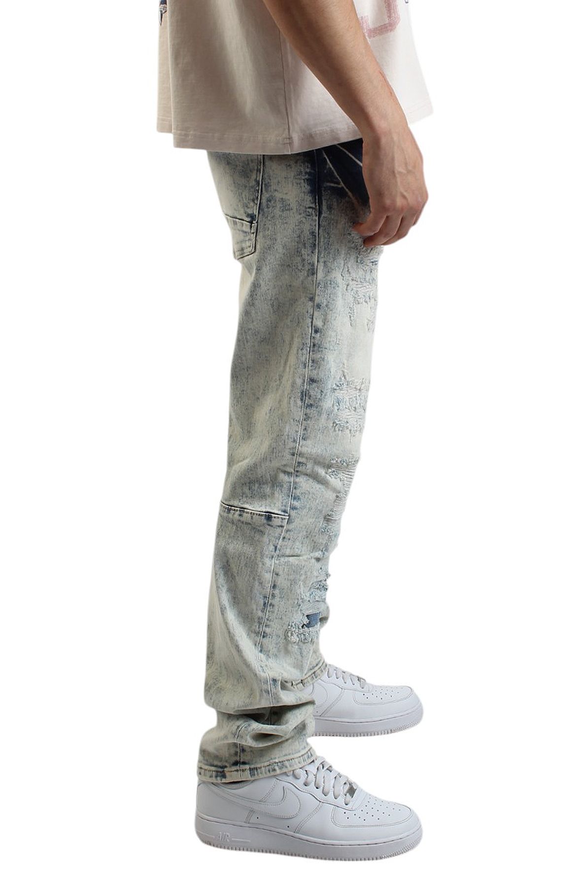 激安アウトレット処分市 | 激安通販のイーサプライ SMOKE Shiekh - JP25106SK-GRM Jeans Ripped Graham RISE イラスト