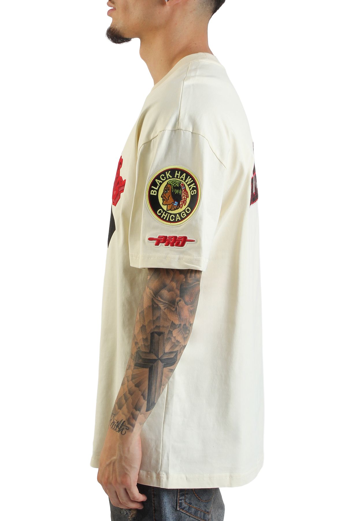 egg様 PRO STANDARD NHL Chicago Blackhawks Double Logo T-Shirt HCB168096
