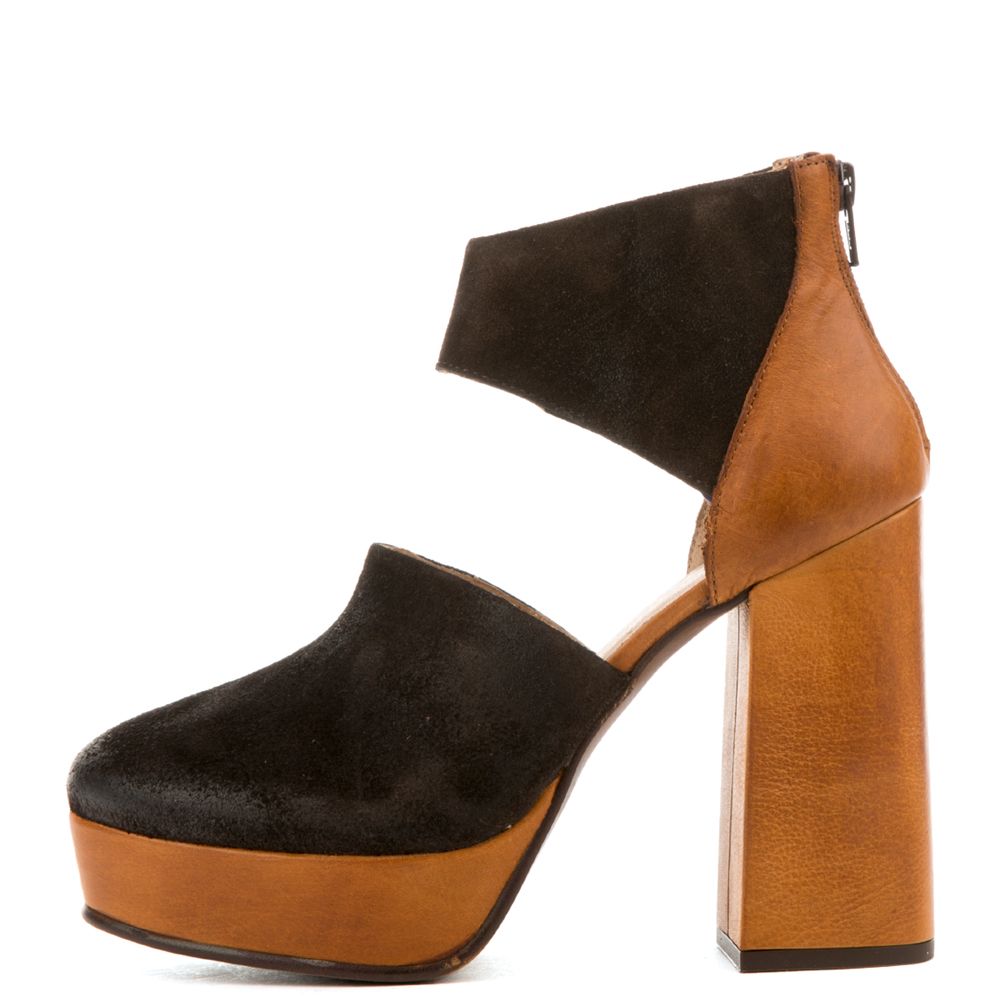 FREE PEOPLE Free People Luxor Tan Combo Platform Heels OB547928