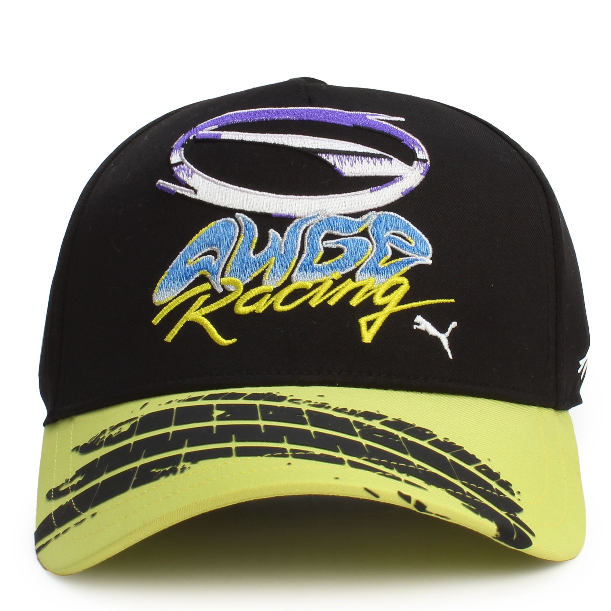 Black Military Police Skull Wing Cap Hat with Spikes for