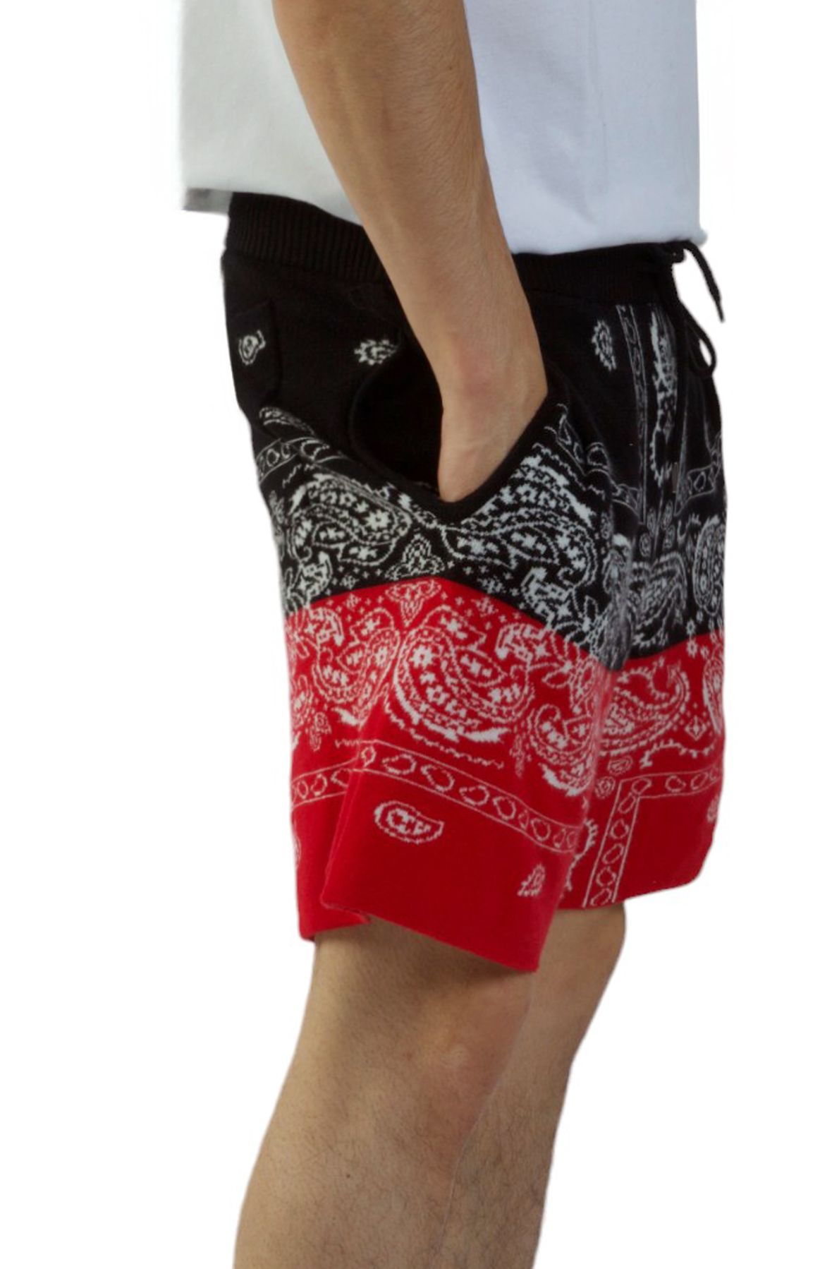 FBRK Paisley V2 Knit Short 941-951BKRD - Shiekh