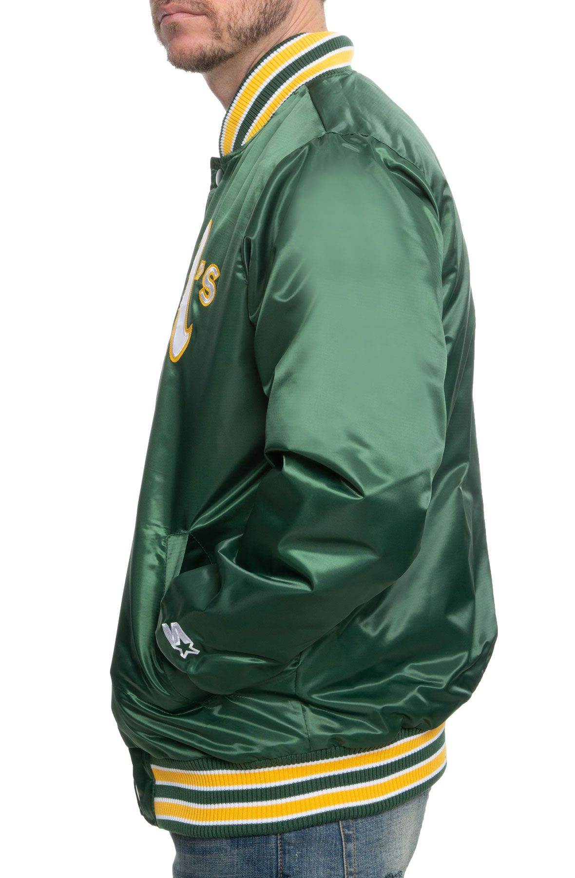 STARTER Oakland Athletics Varsity Jacket LS770527-OLA - Shiekh