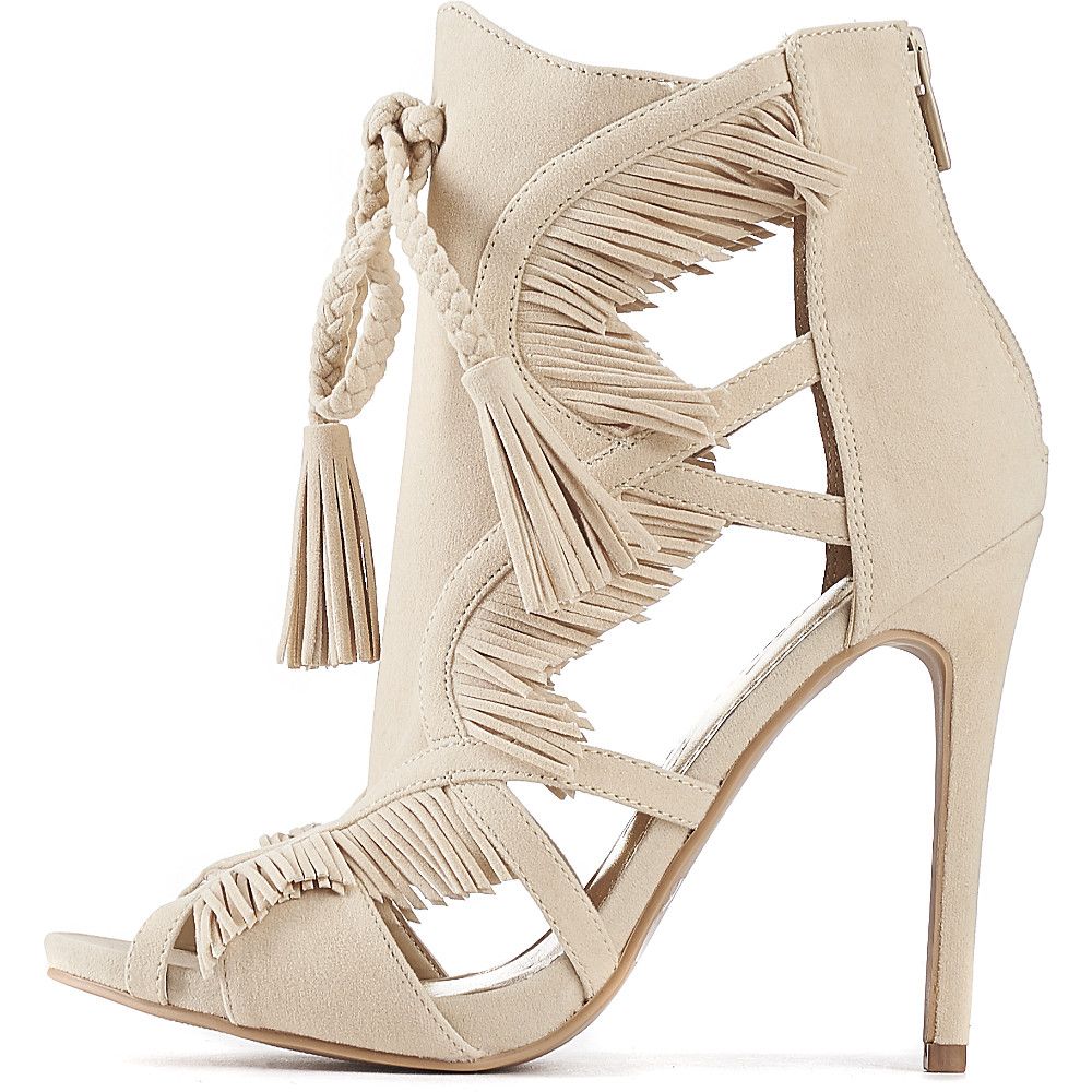 SHIEKH Women's Coins Dropping High Heel Dress Shoe COINS DROPPING/BEIGE