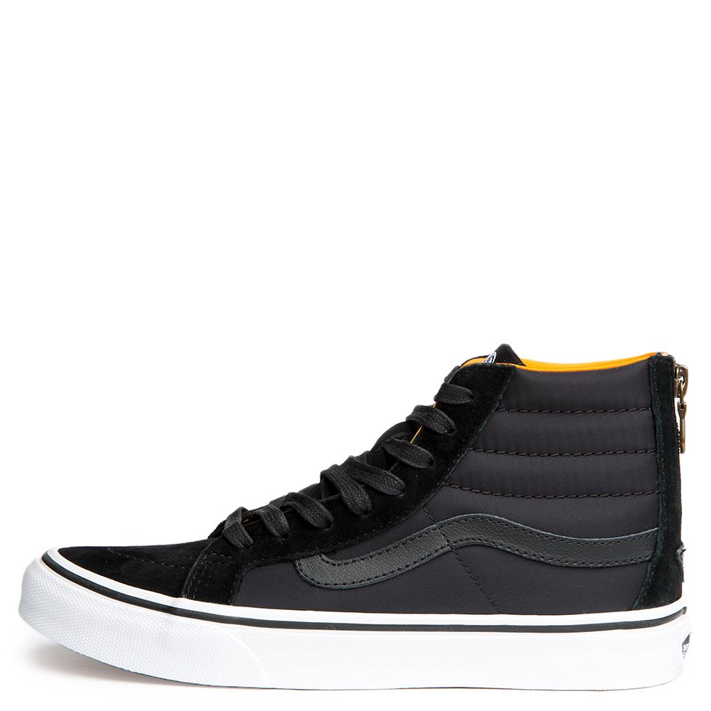 vans sk8 hi slim black & true white shoes