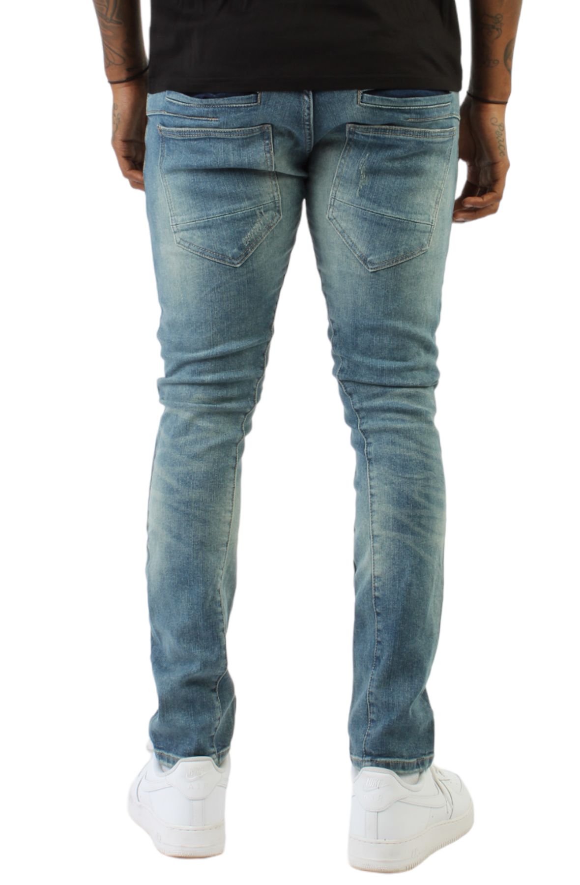 KLOUD 9 Lakini Distressed Jeans P22902-MIDBLU - Shiekh