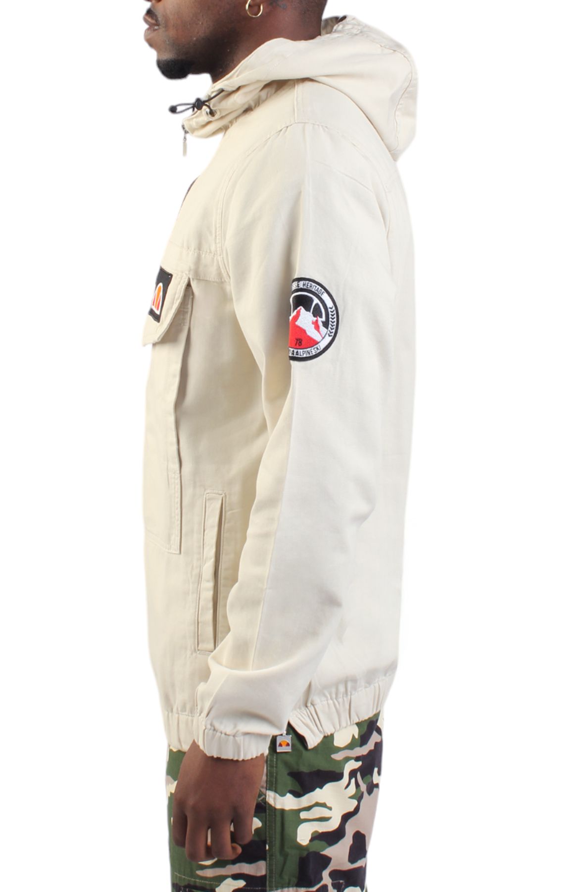 ellesse ホワイトジャケット グレーパンツ　XL 新品‼︎【ellesse】エレッセ ジップアップジャケット ホワイト