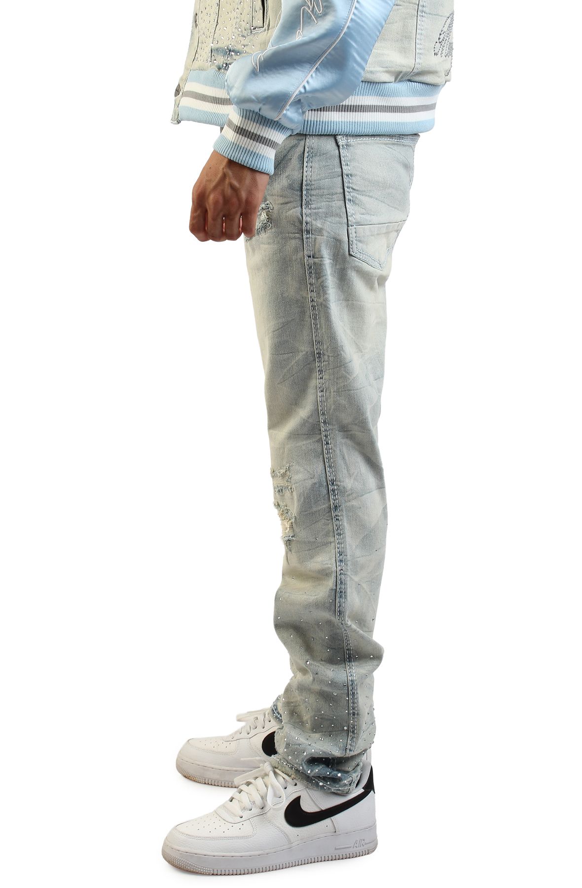 SMOKE RISE Brant Jacquard Jean JP26S445SK-IND - Shiekh