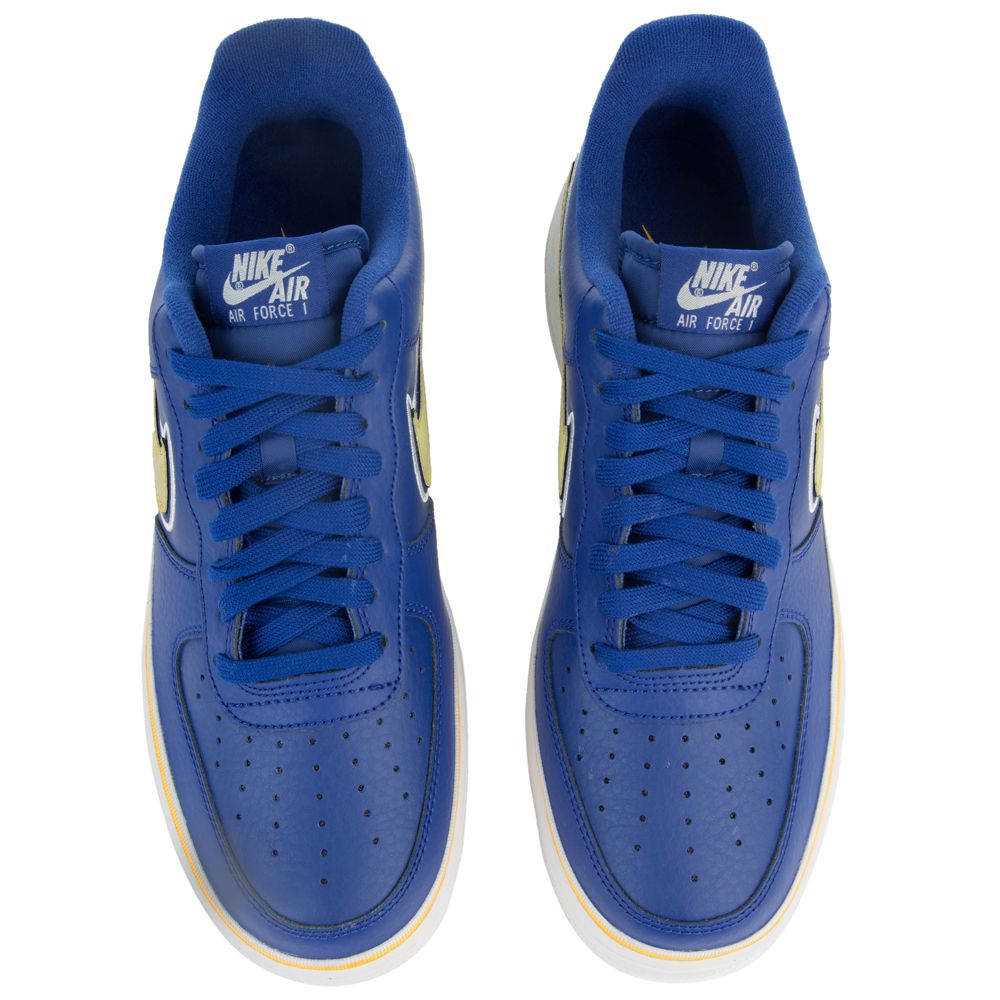 NIKE AIR FORCE 1 '07 LV8 DEEP ROYALUNIVERSITY GOLD OFF WHITE NIKE AIR FORCE 1 '07 LV8 DEEP ROYALUNIVERSITY GOLD OFF WHITE