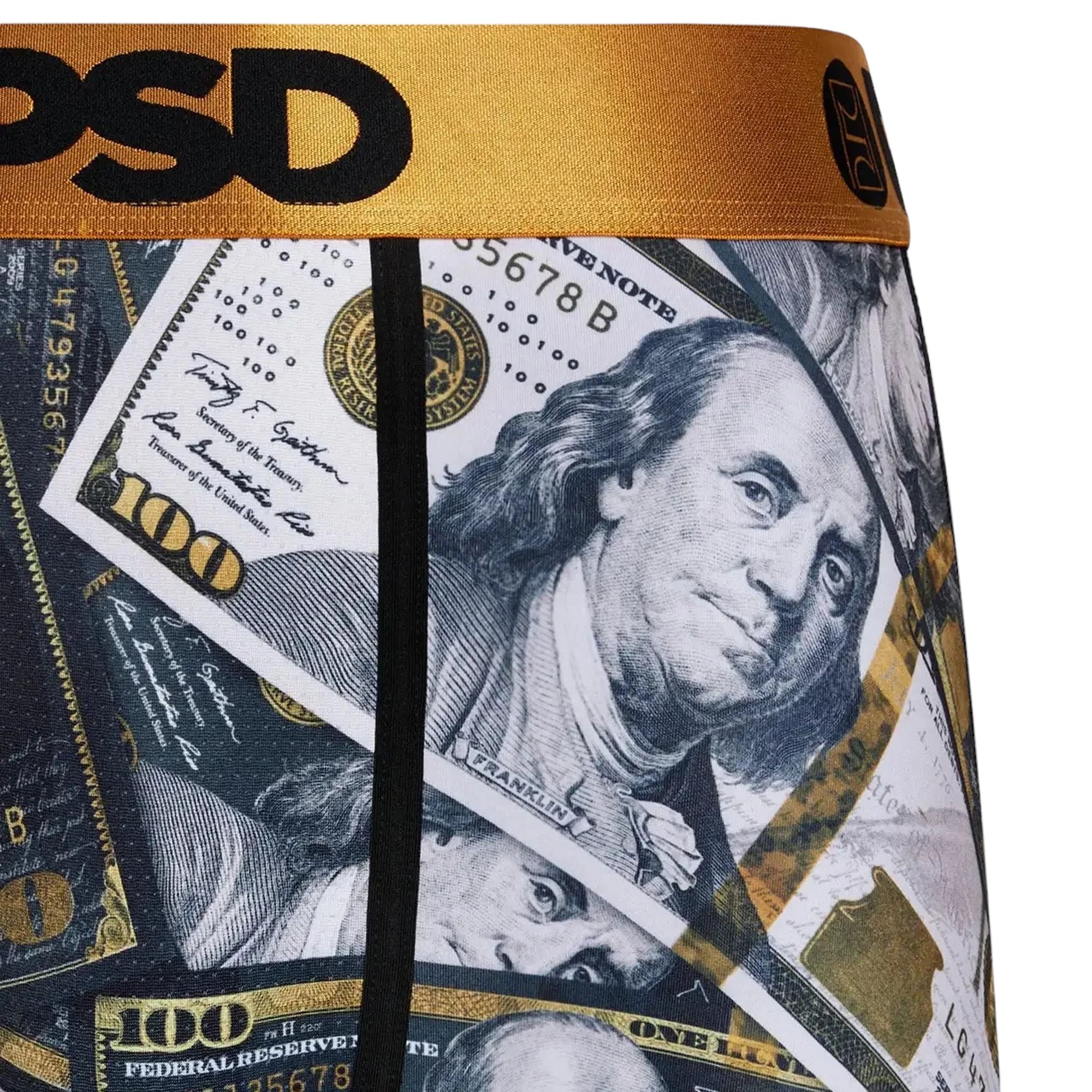 PSD Warface Capital Cash Money Benjamins Teeth Underwear Boxer Briefs  222180065 - Fearless Apparel