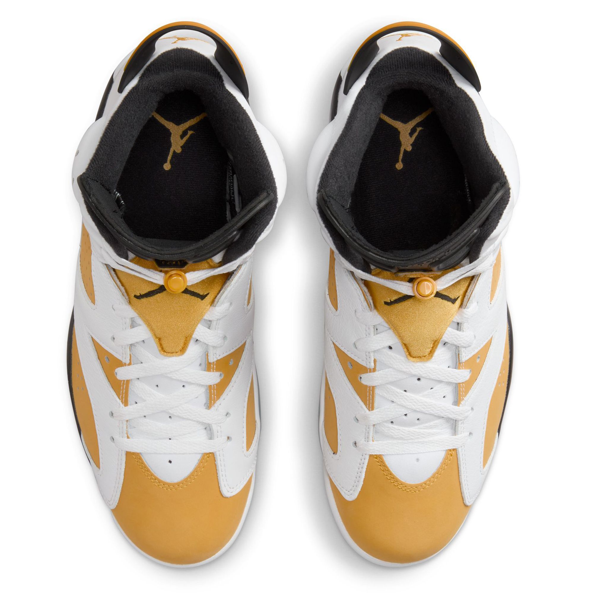 Jordan retro 6 gold and black deals