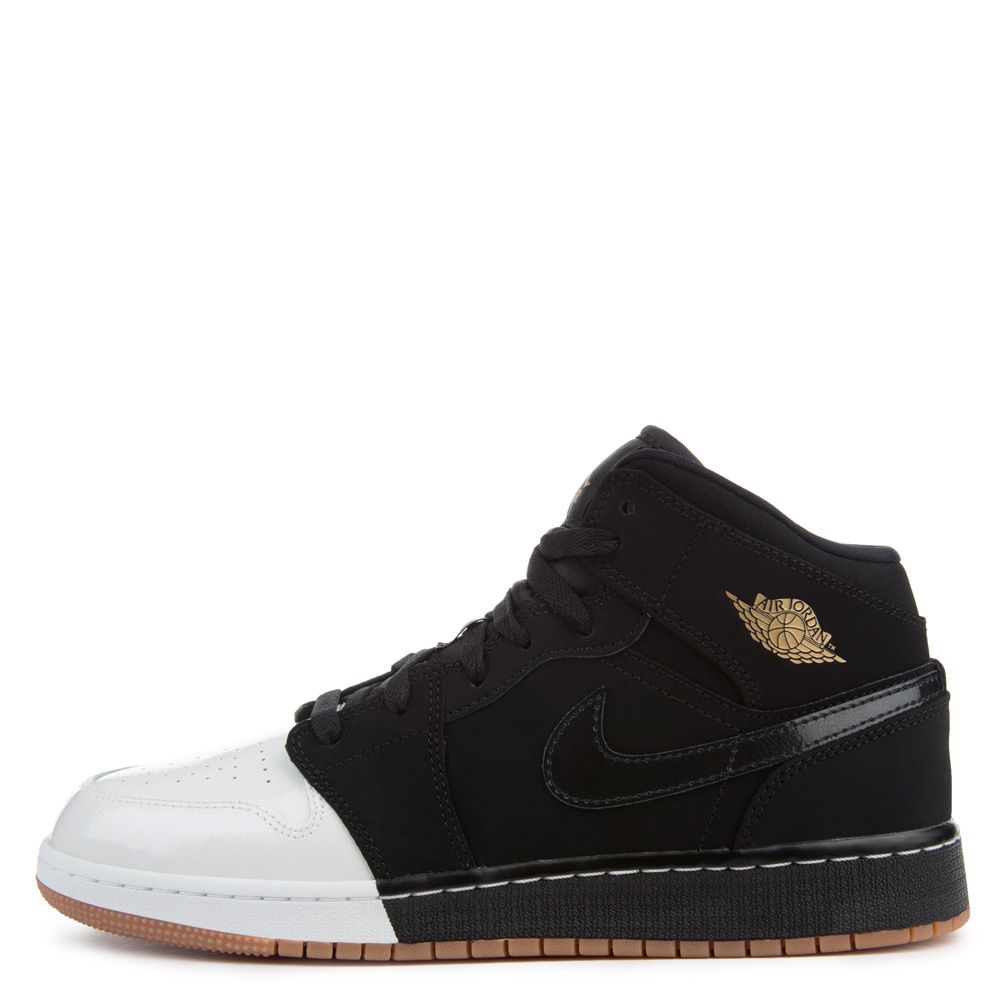 air jordan 1 black and white and gold