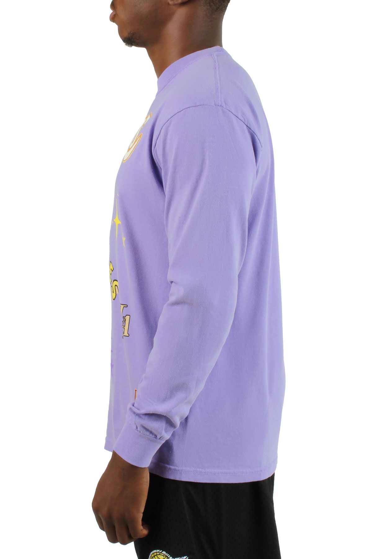 MITCHELL AND NESS Los Angeles Lakers Long Sleeve BMTL5655-LALYYPPPLTPR ...