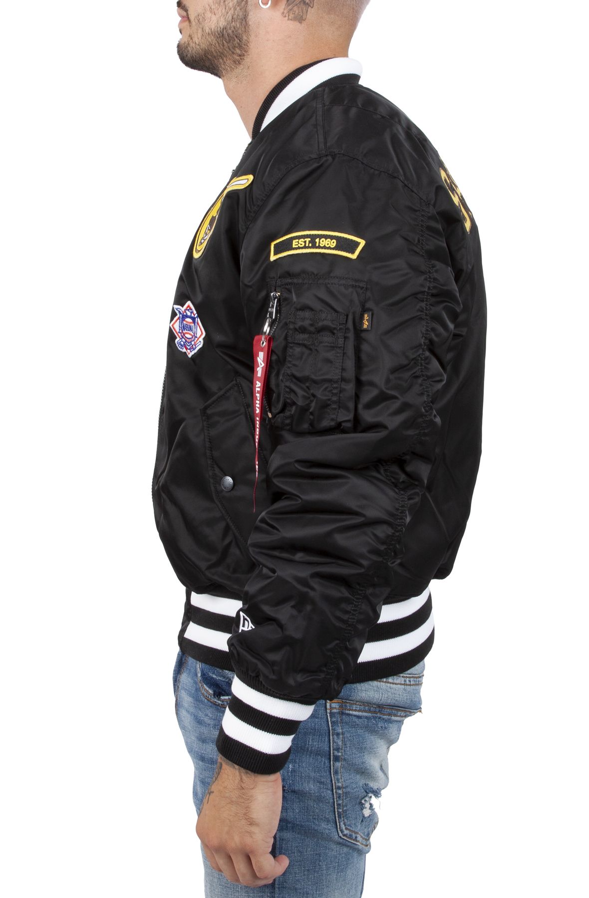 し*ま様 【新品】CLANE DAD SHORT BALLOON BLOUSON Black San Diego Padres Alpha Industries X New Era Reversible