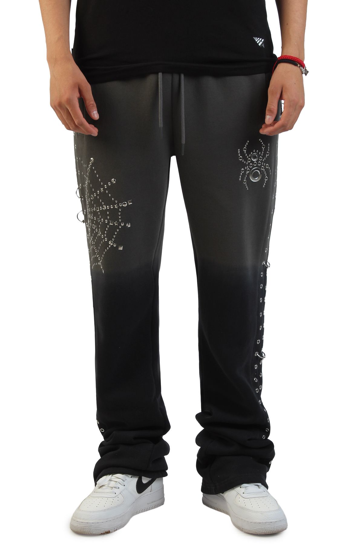 SMOKE RISE Stacked No Rules Fleece Pants FP26S467SK-BLK - Shiekh