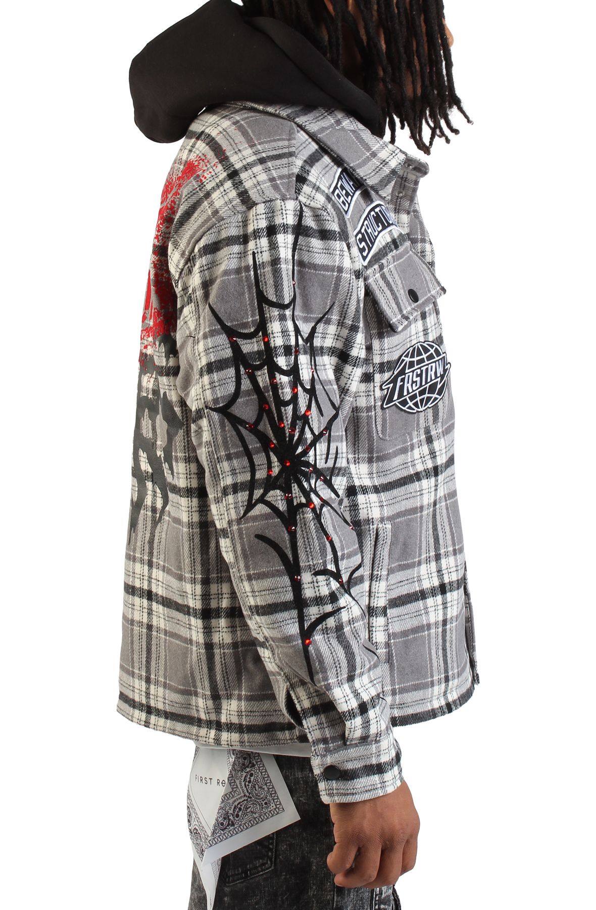 FIRST ROW Beware of Shacket FRJ2107-GREY - Shiekh