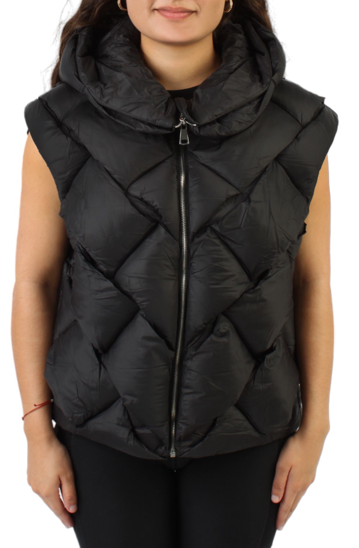 希少サイズ３ A.Presse Silk Padding Vest Xeoxarel Women's Vest with Pockets, Lightweight Puffer