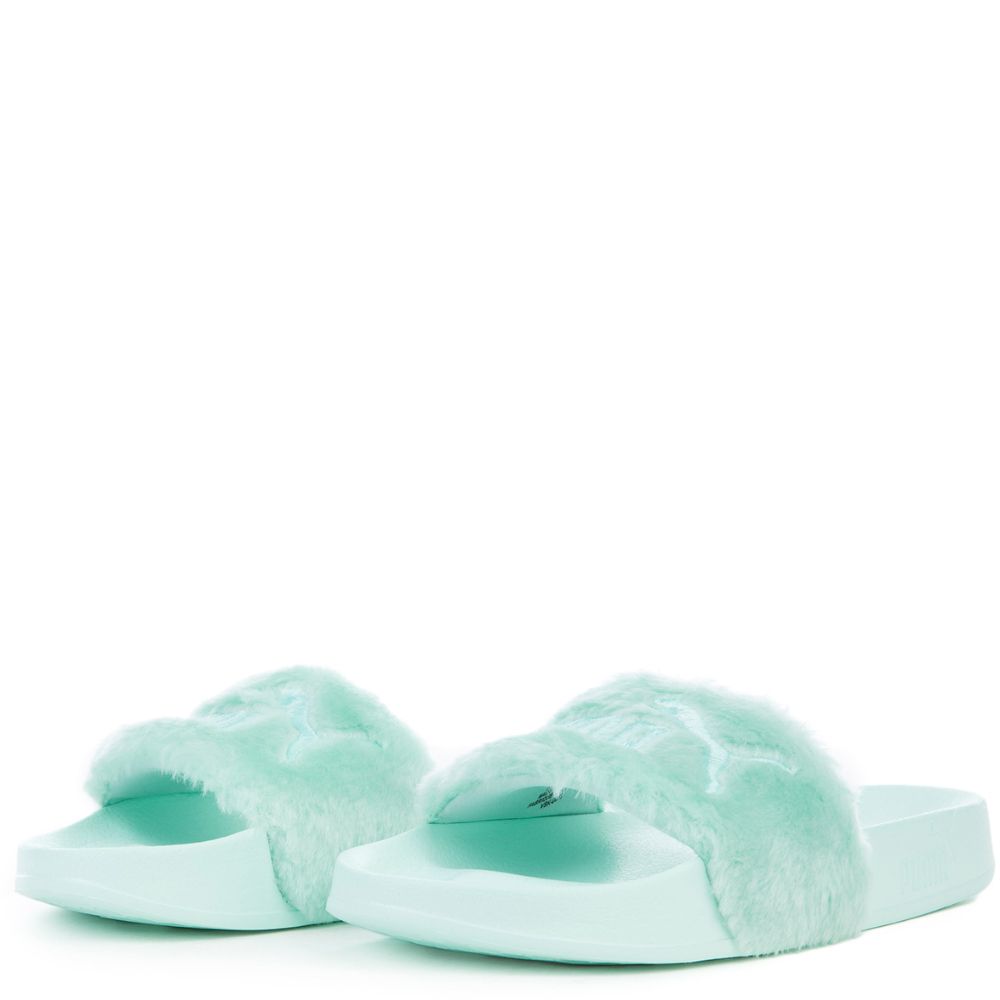 puma fur slides women