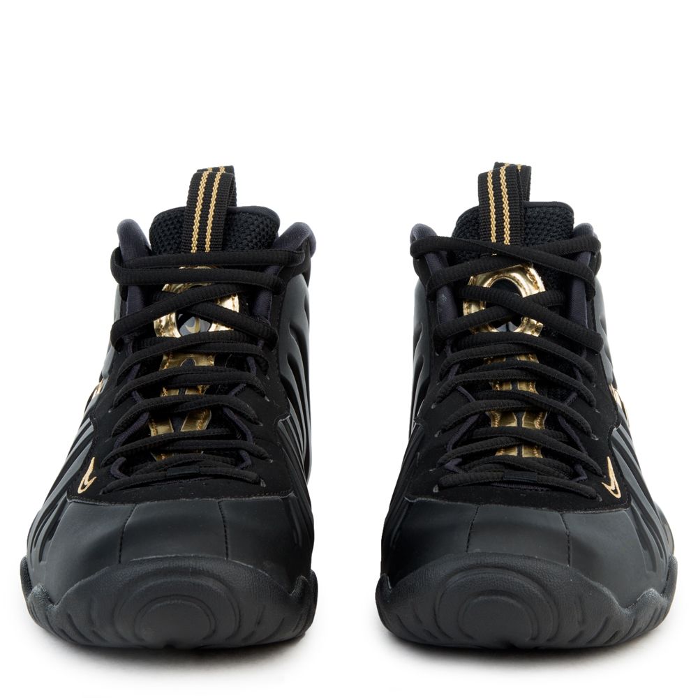 nike little posite pro black and gold