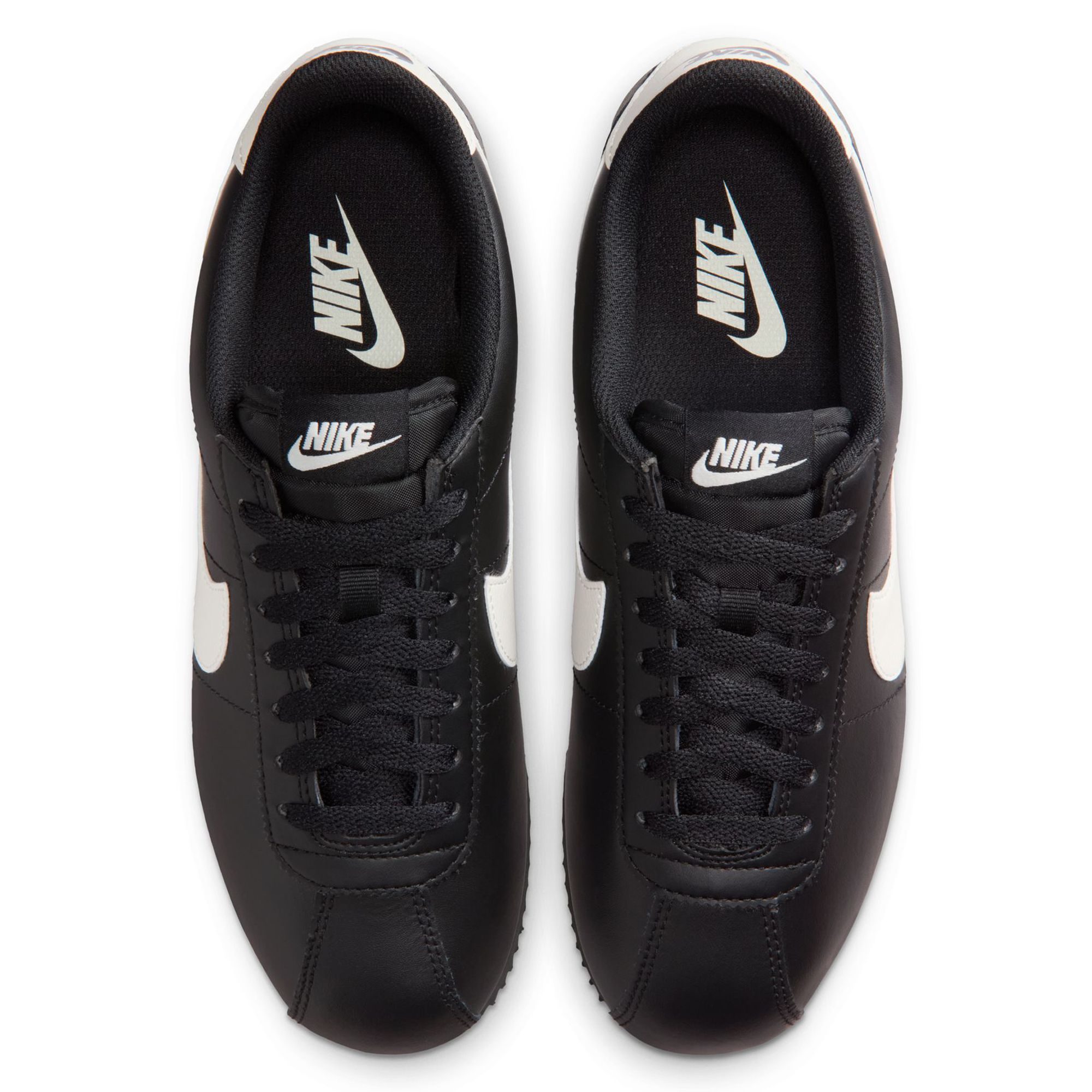 nike cortez womens black leather