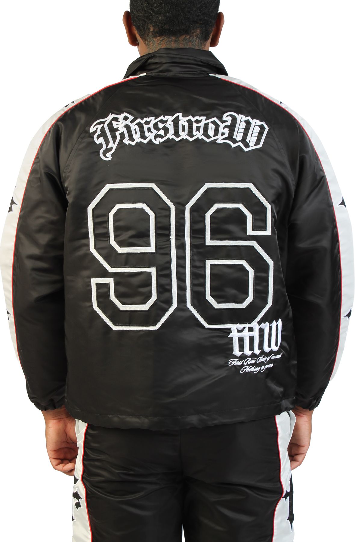 FIRST ROW STATE OF MIND RACER COACH JACKET FRJ4020-BLK - Shiekh