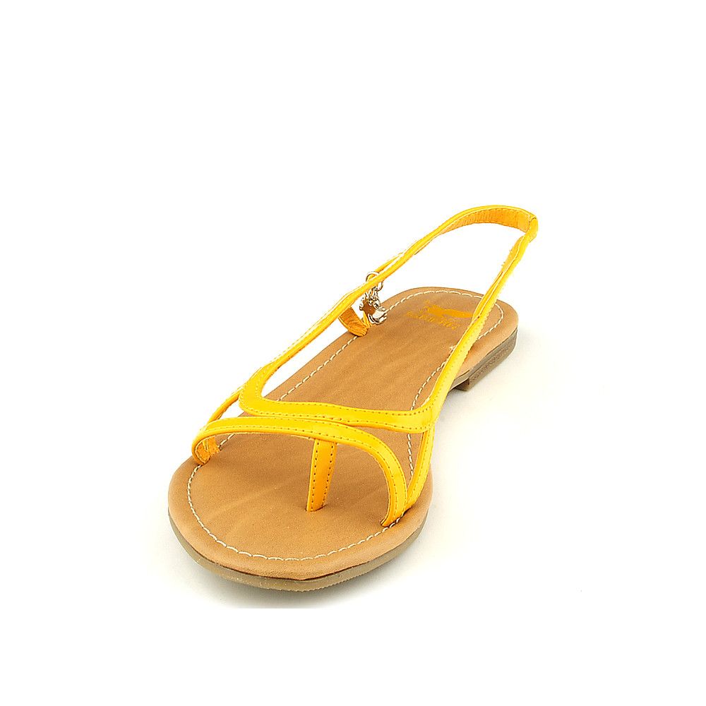 SHIEKH Rihana Slingback Thong Sandal FD RIHANA-S/YELLOW - Shiekh